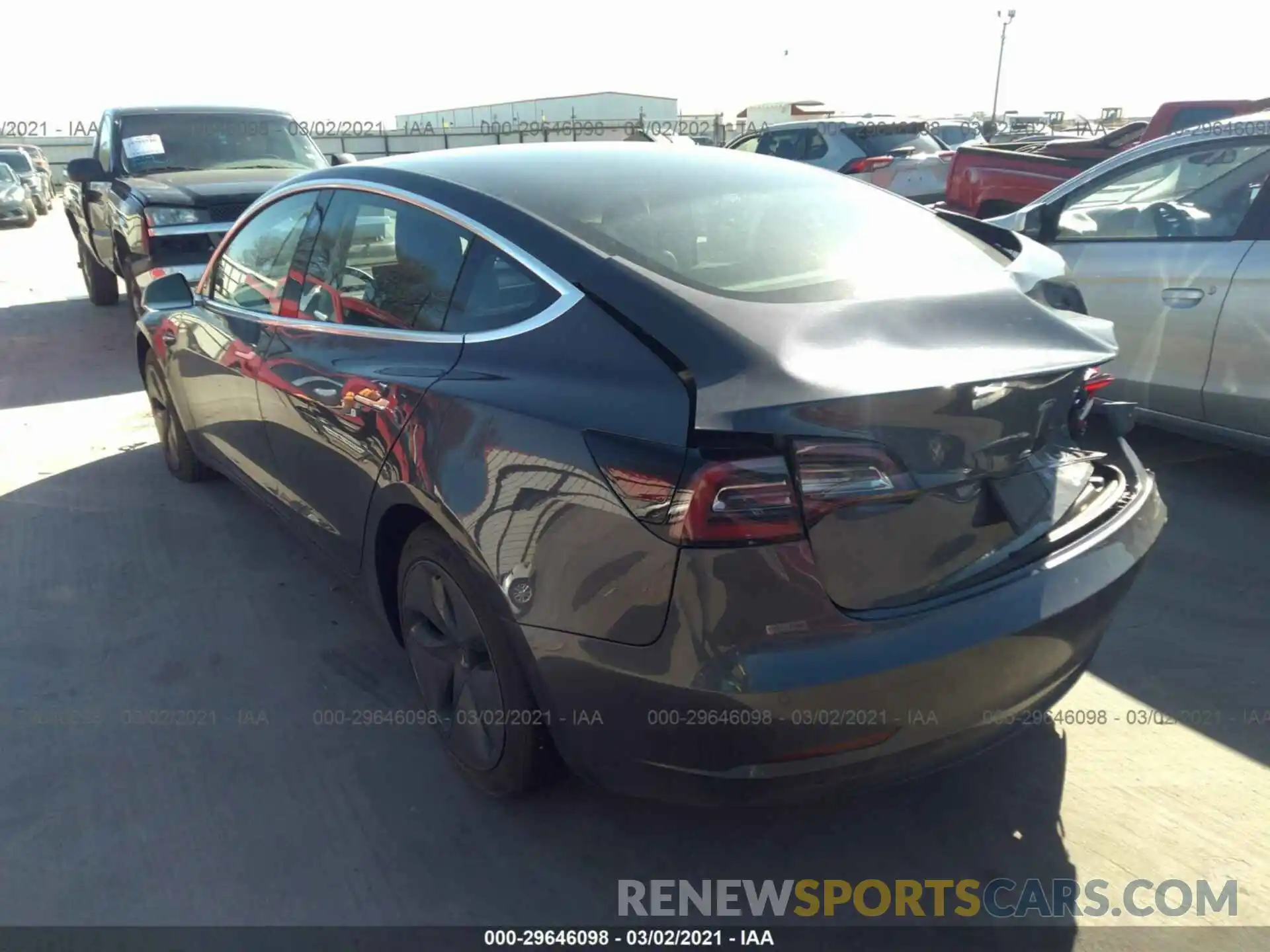 3 Photograph of a damaged car 5YJ3E1EA3KF338180 TESLA MODEL 3 2019