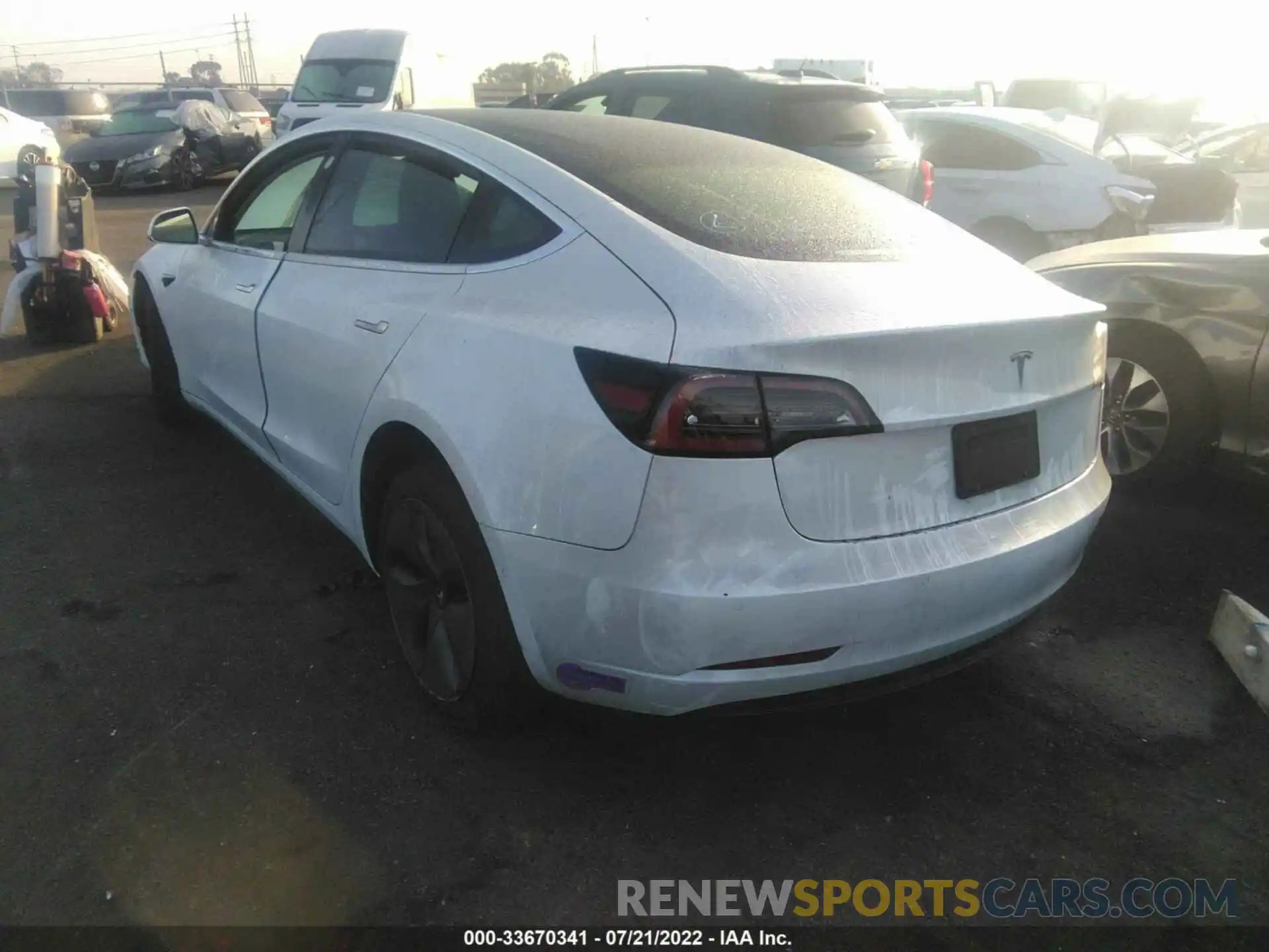 3 Photograph of a damaged car 5YJ3E1EA3KF345050 TESLA MODEL 3 2019