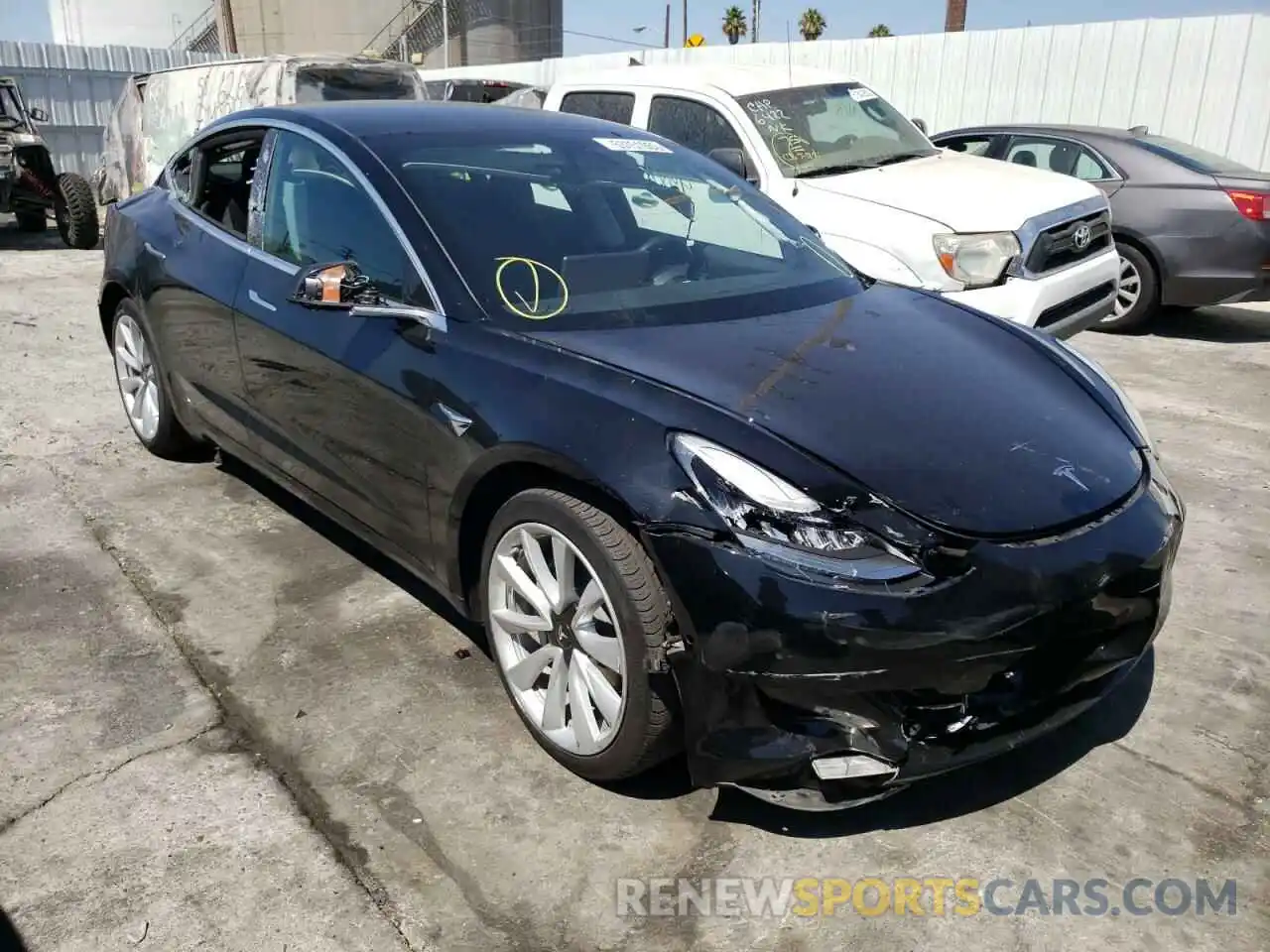 1 Фотография поврежденного автомобиля 5YJ3E1EA3KF357442 TESLA MODEL 3 2019