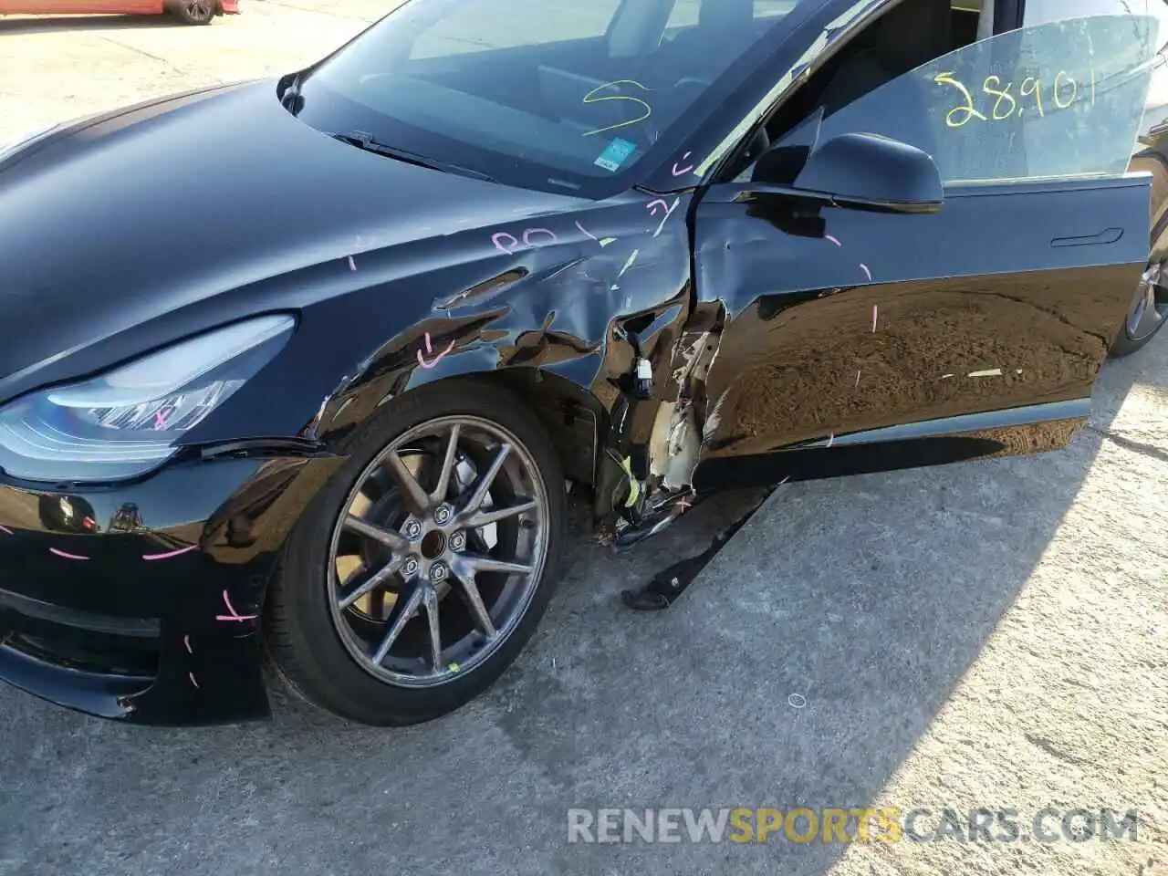 9 Photograph of a damaged car 5YJ3E1EA3KF361829 TESLA MODEL 3 2019