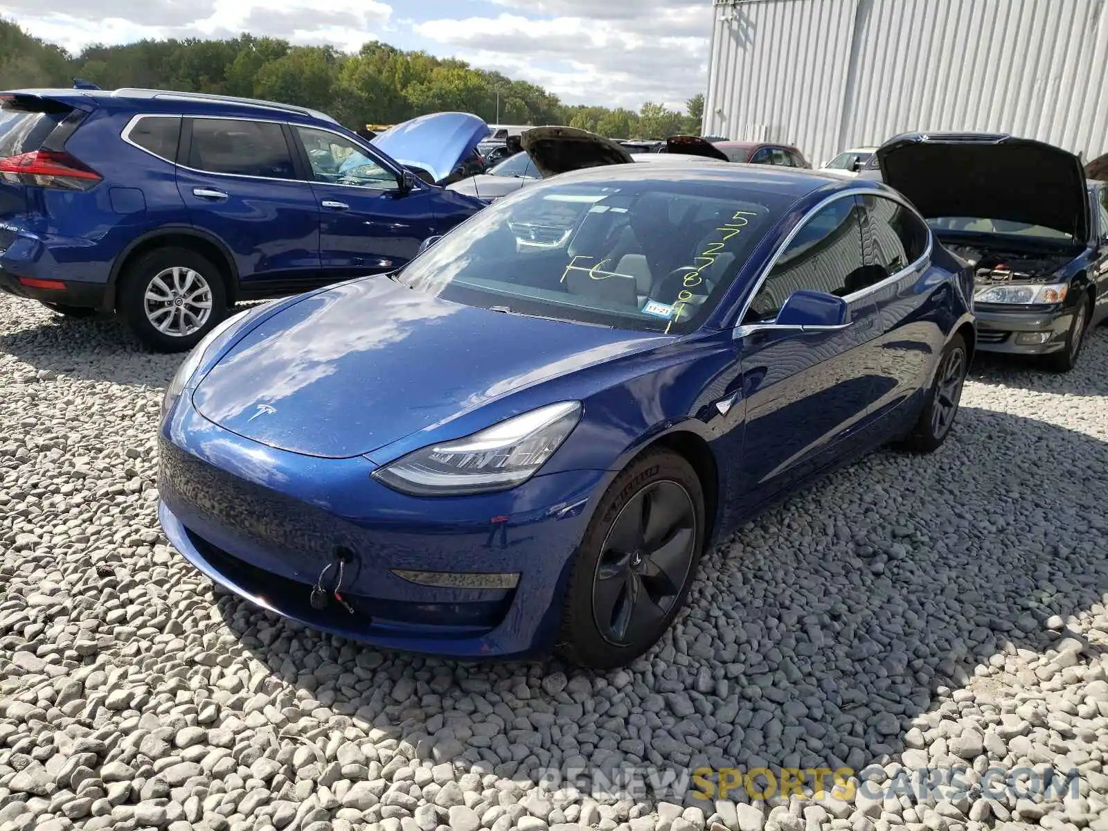 2 Photograph of a damaged car 5YJ3E1EA3KF362690 TESLA MODEL 3 2019