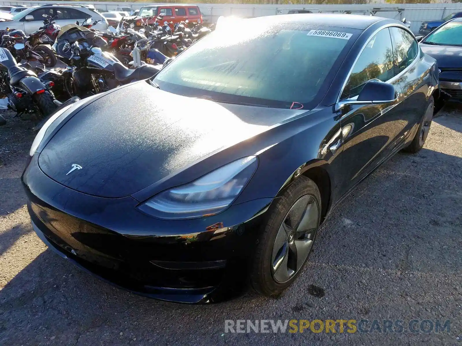 2 Photograph of a damaged car 5YJ3E1EA3KF394622 TESLA MODEL 3 2019