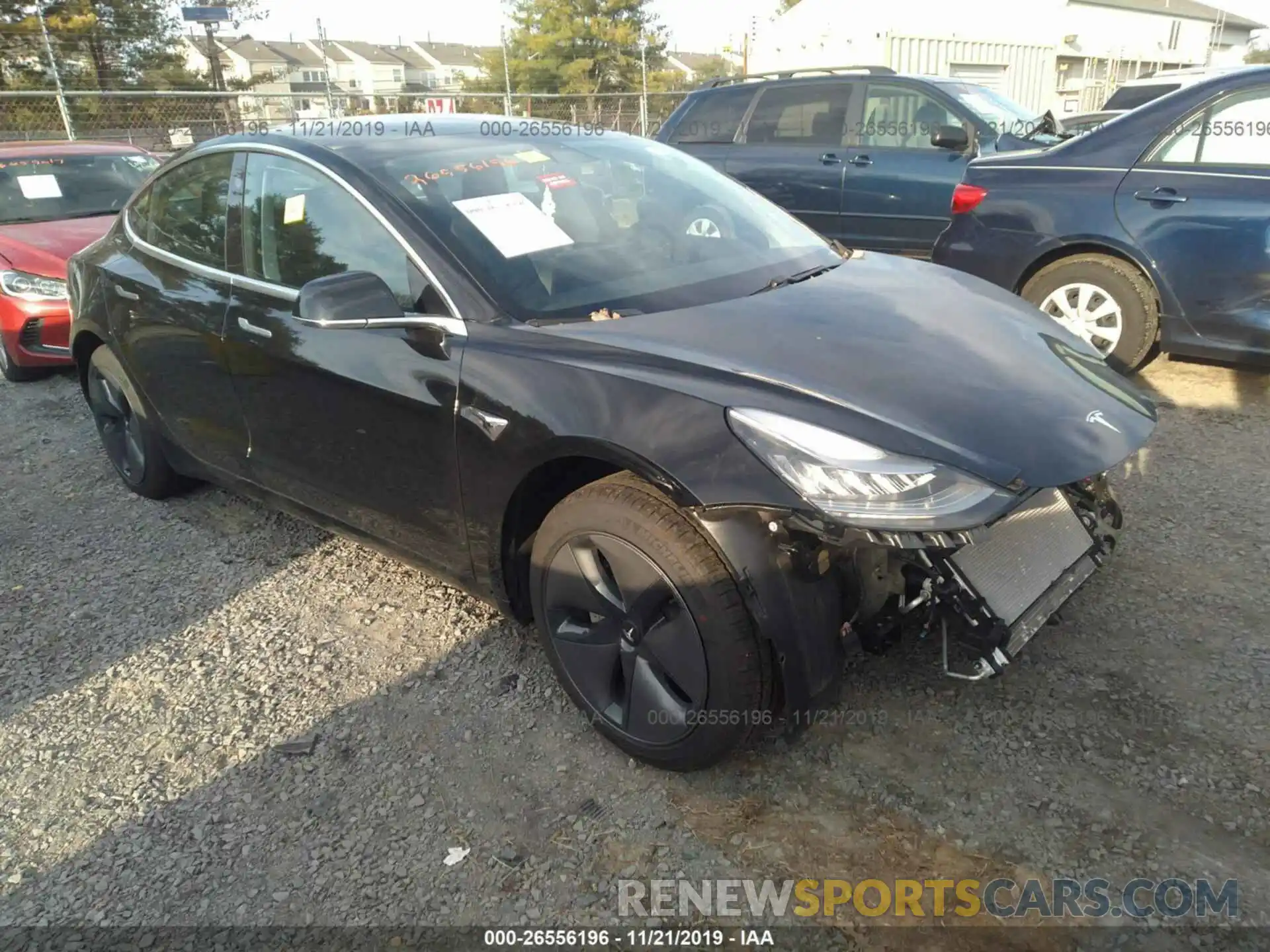 1 Photograph of a damaged car 5YJ3E1EA3KF395561 TESLA MODEL 3 2019