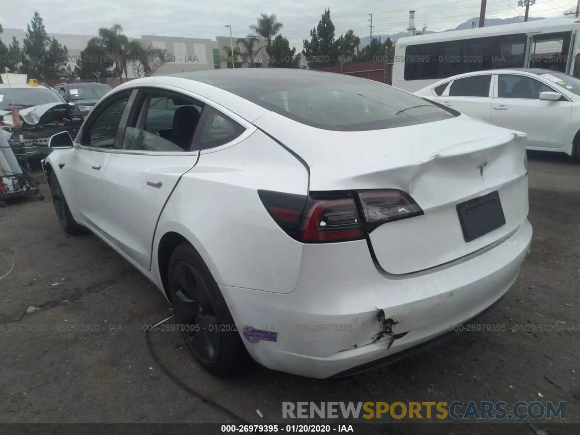 3 Photograph of a damaged car 5YJ3E1EA3KF397164 TESLA MODEL 3 2019