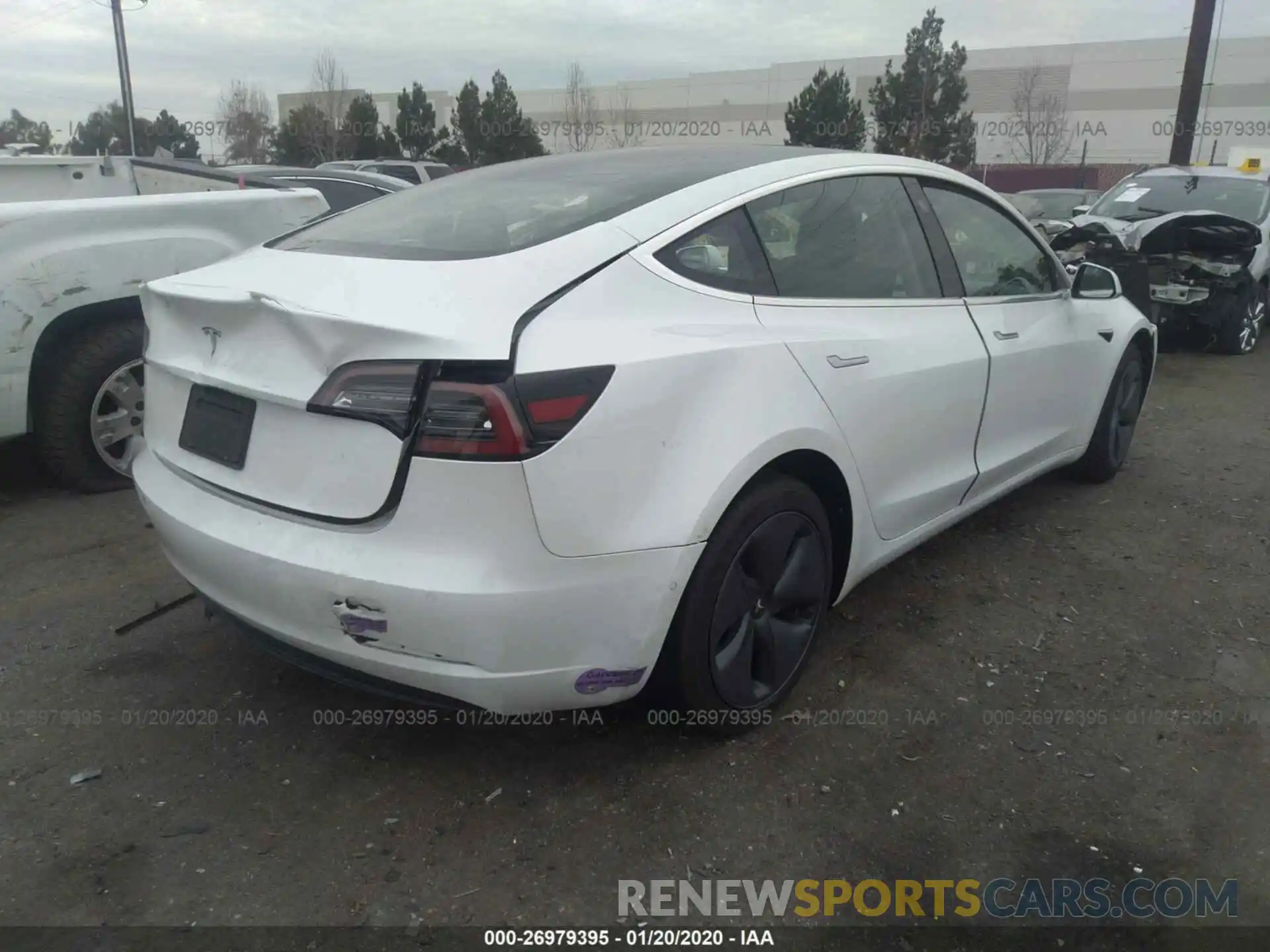 4 Photograph of a damaged car 5YJ3E1EA3KF397164 TESLA MODEL 3 2019