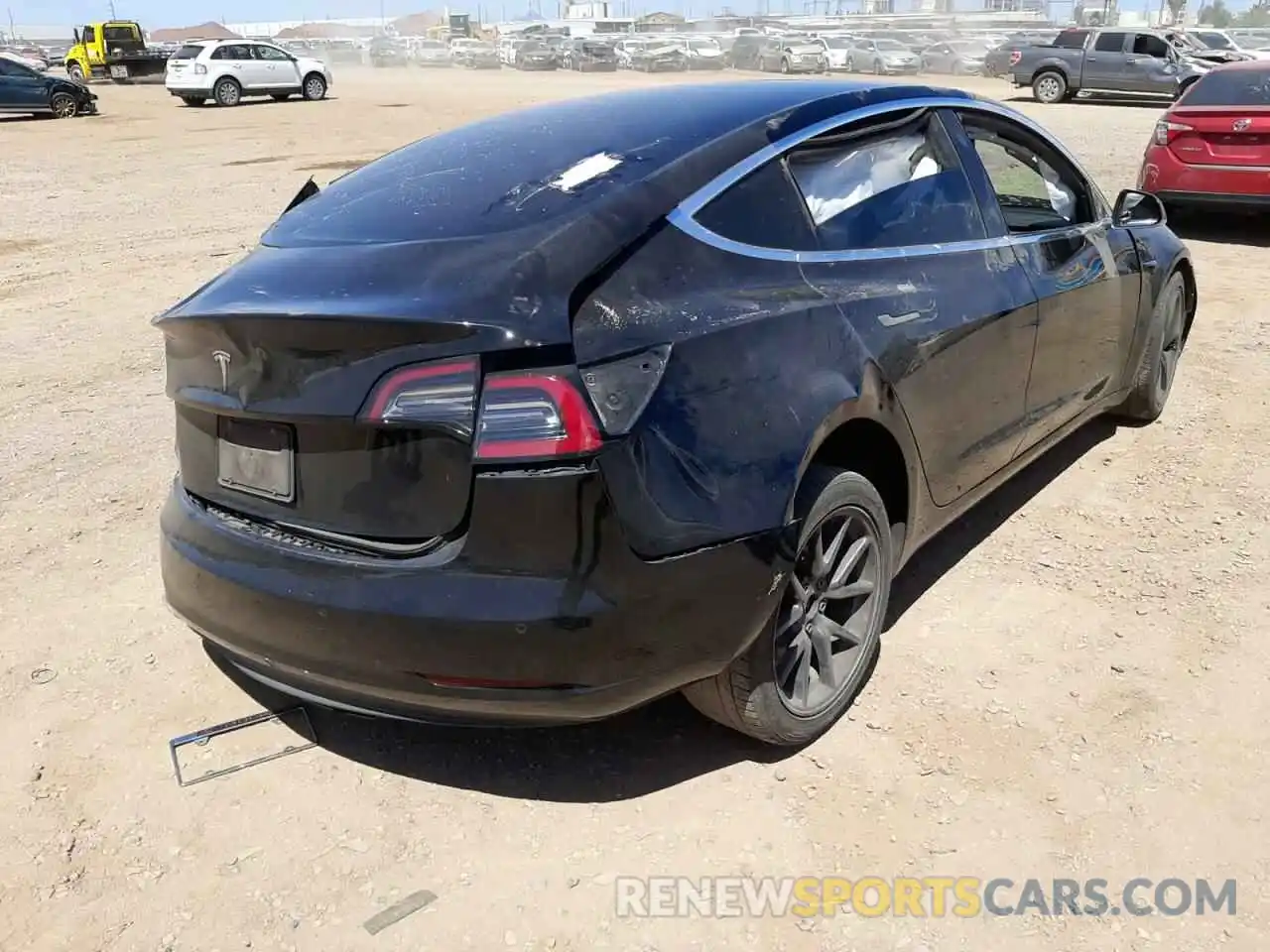 4 Photograph of a damaged car 5YJ3E1EA3KF398847 TESLA MODEL 3 2019