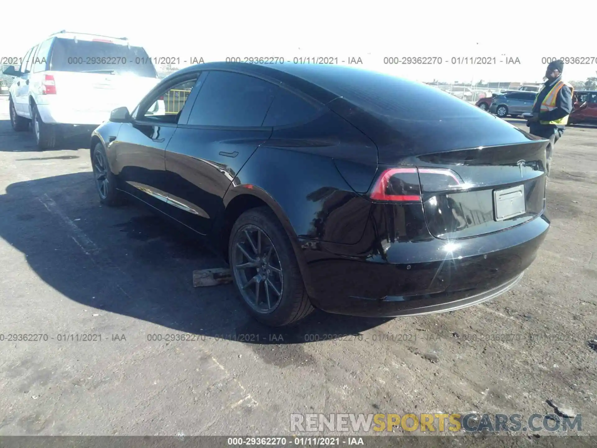 3 Photograph of a damaged car 5YJ3E1EA3KF399545 TESLA MODEL 3 2019