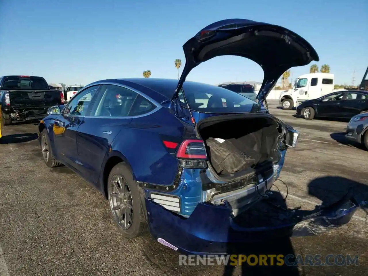 3 Photograph of a damaged car 5YJ3E1EA3KF400970 TESLA MODEL 3 2019