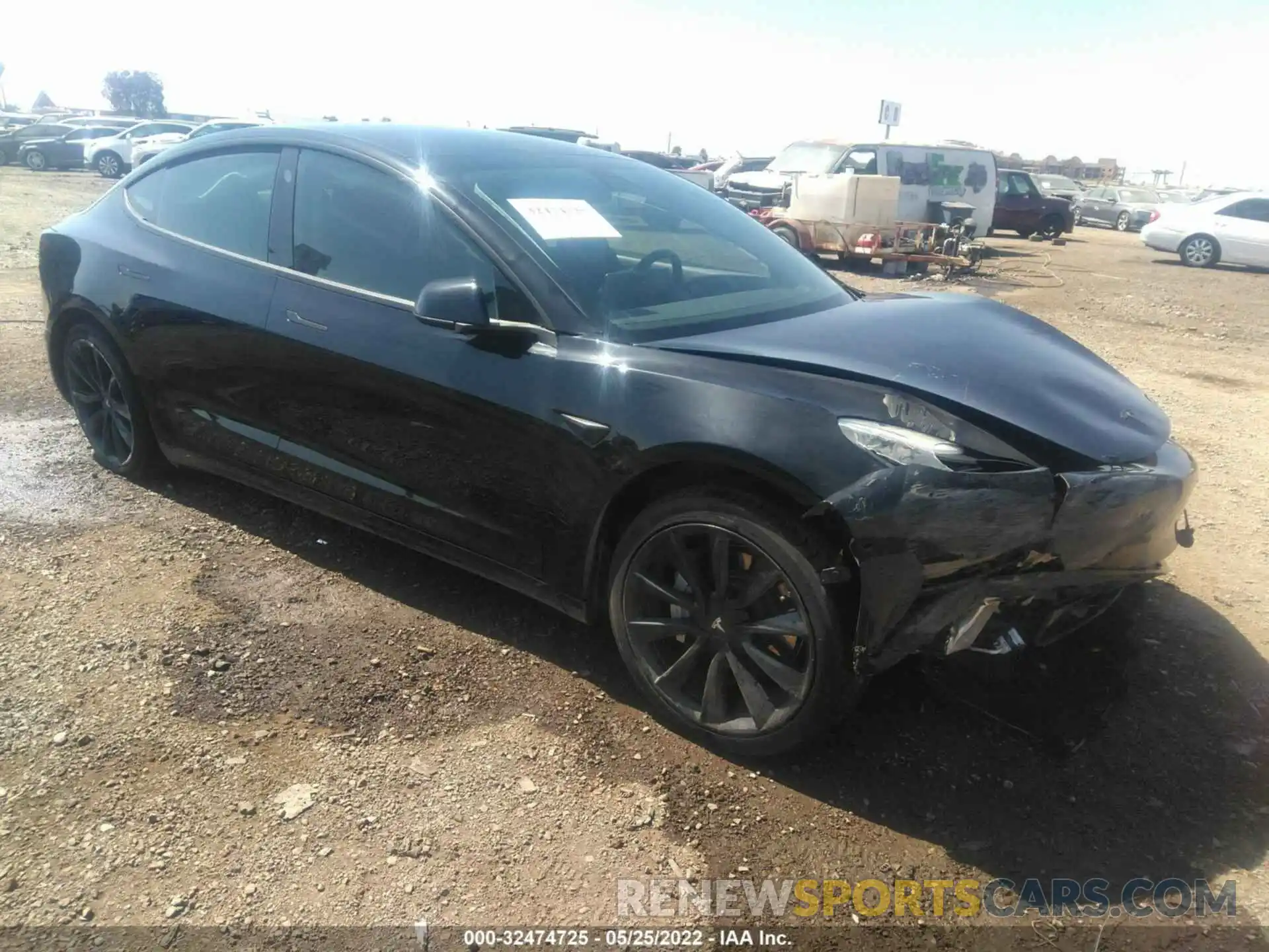 1 Photograph of a damaged car 5YJ3E1EA3KF401827 TESLA MODEL 3 2019