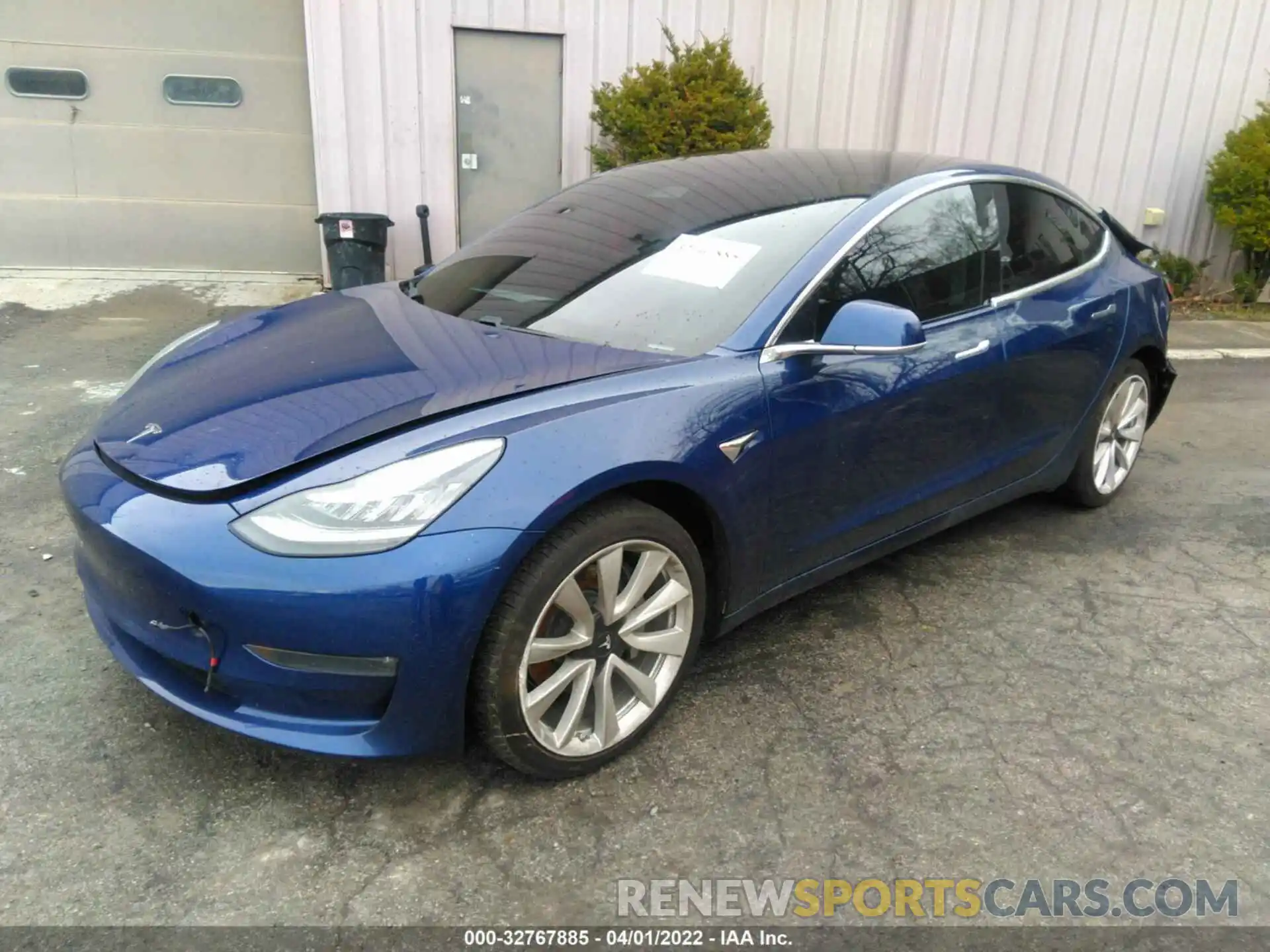 2 Photograph of a damaged car 5YJ3E1EA3KF402248 TESLA MODEL 3 2019