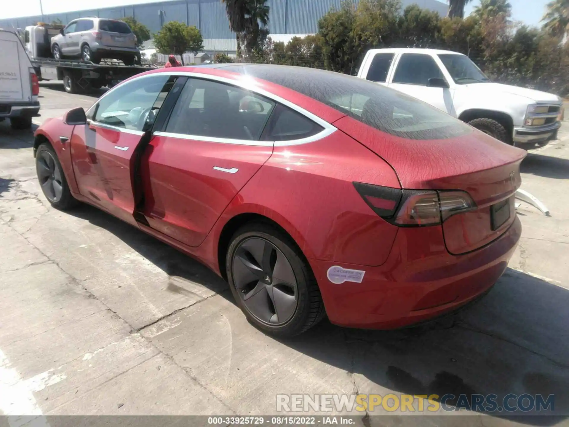 3 Photograph of a damaged car 5YJ3E1EA3KF411628 TESLA MODEL 3 2019