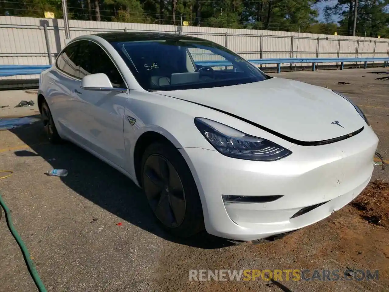 1 Photograph of a damaged car 5YJ3E1EA3KF412116 TESLA MODEL 3 2019