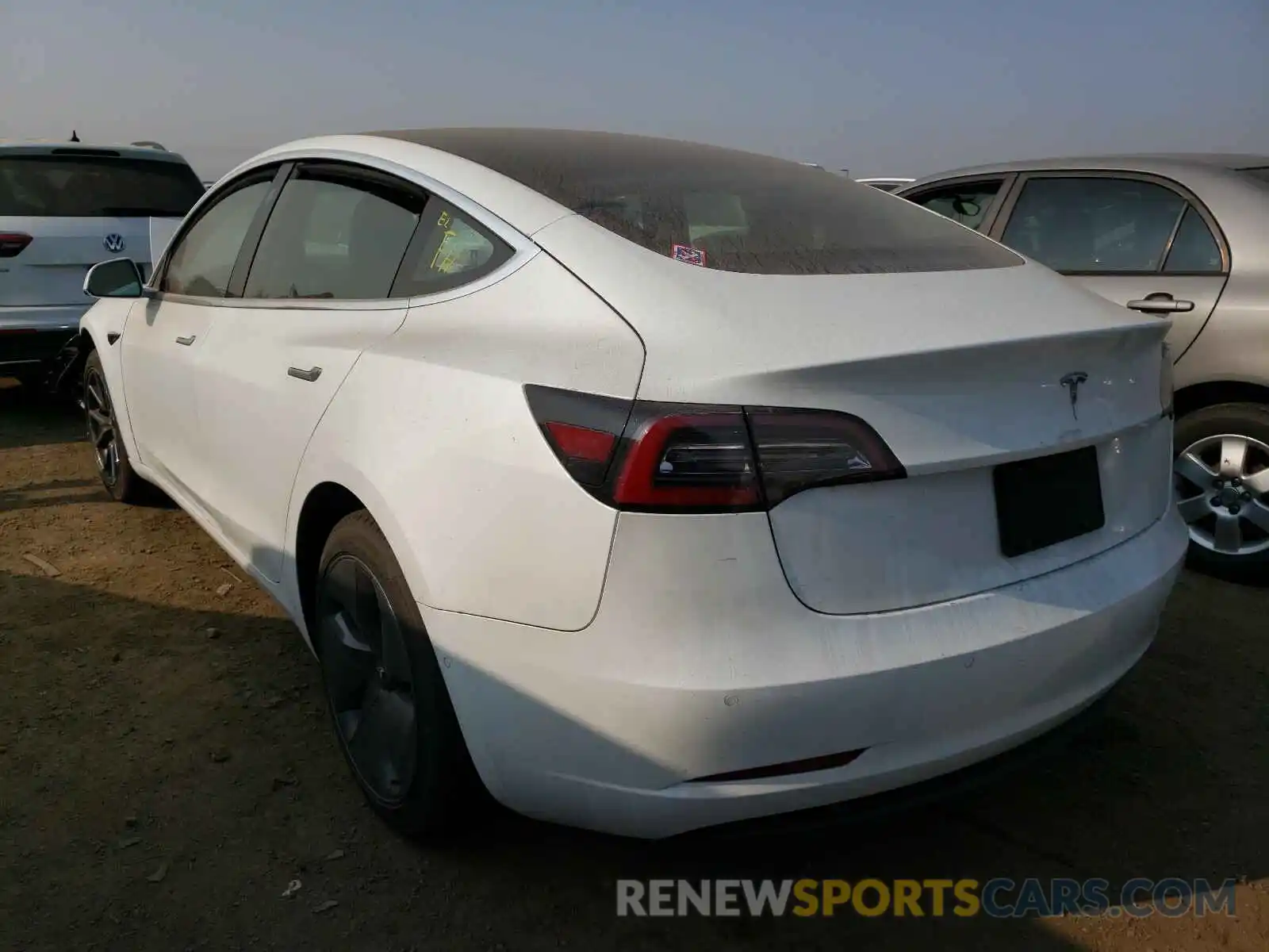 3 Photograph of a damaged car 5YJ3E1EA3KF415954 TESLA MODEL 3 2019