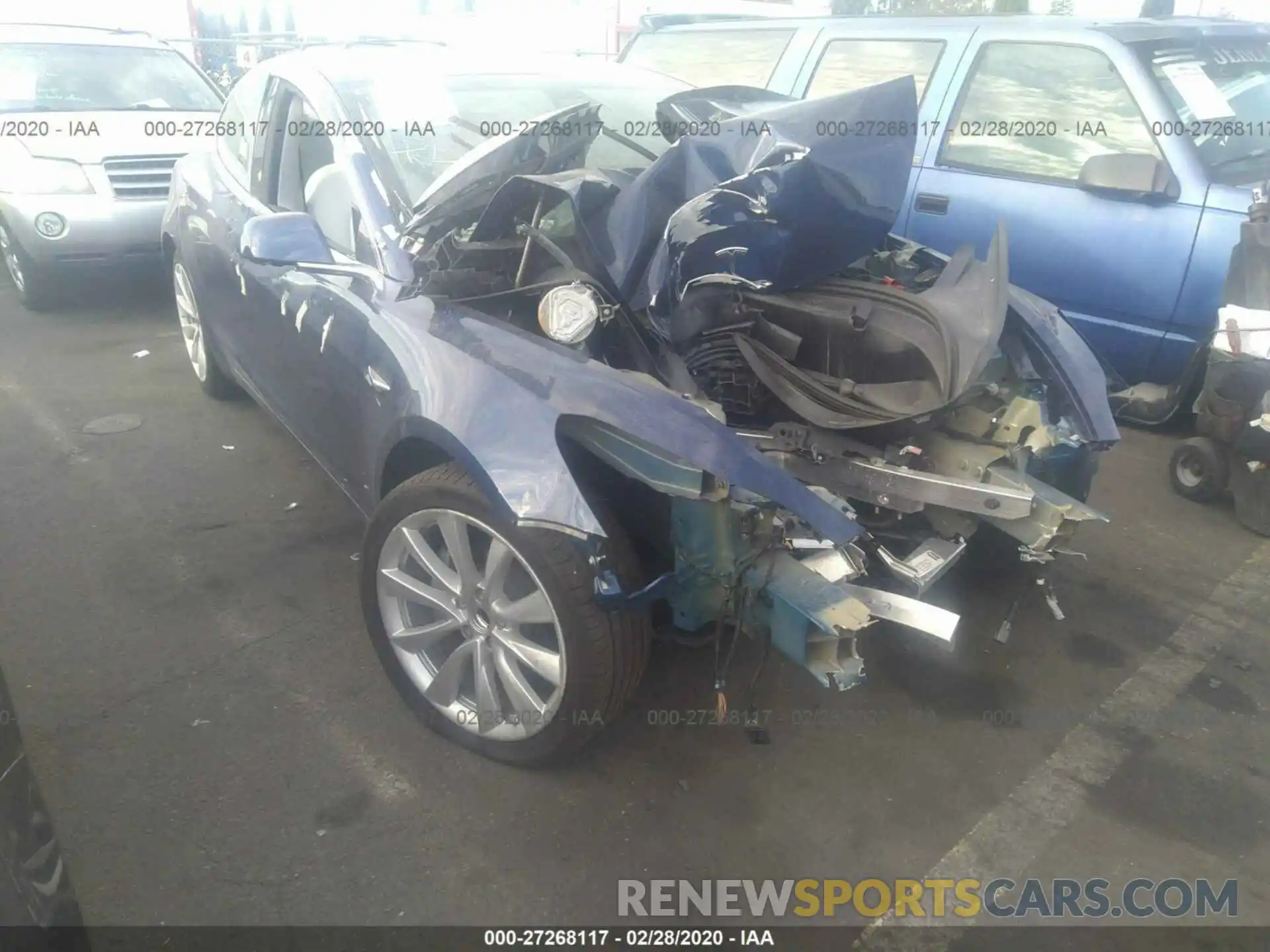 1 Photograph of a damaged car 5YJ3E1EA3KF417896 TESLA MODEL 3 2019