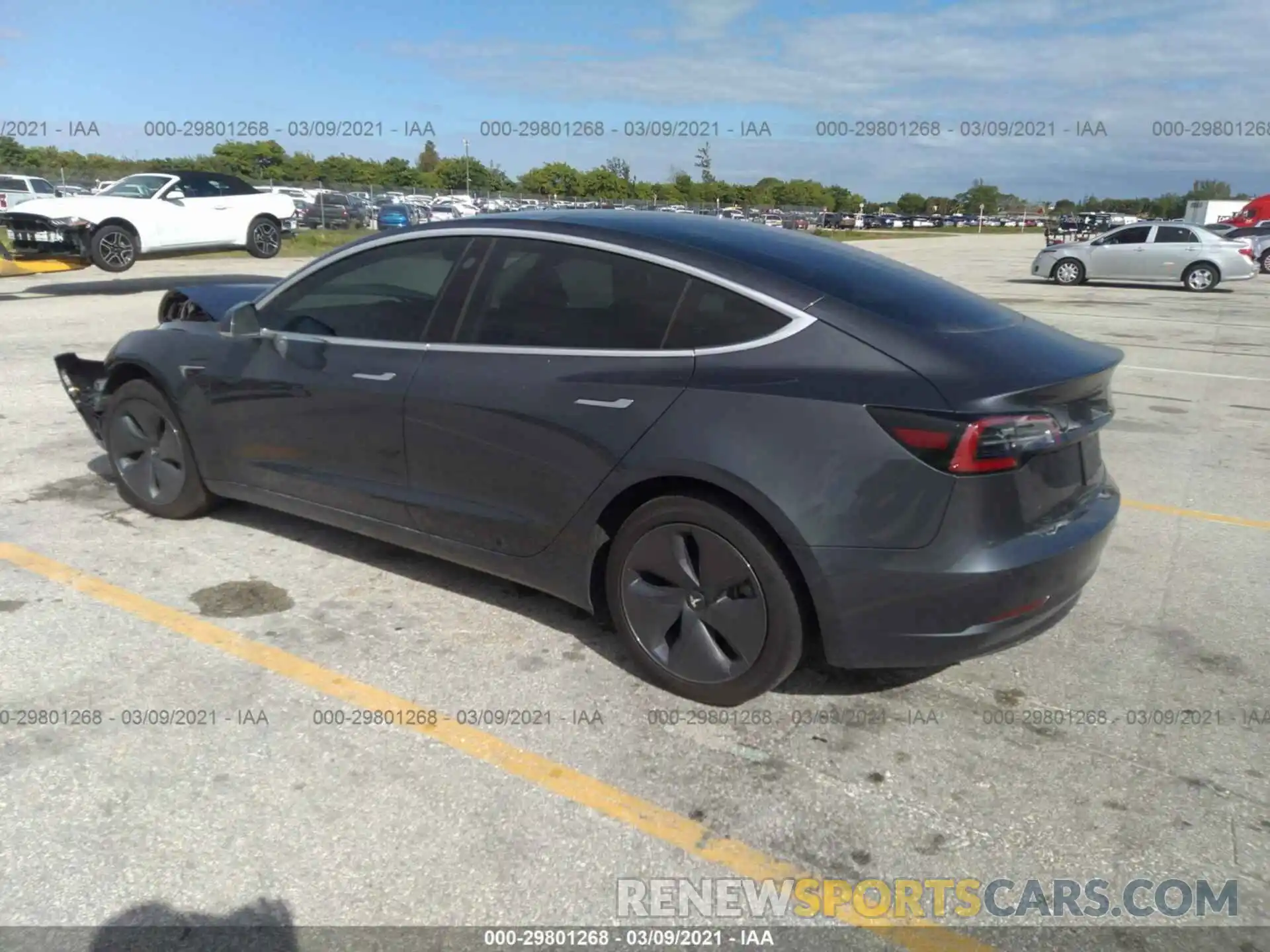 3 Photograph of a damaged car 5YJ3E1EA3KF421155 TESLA MODEL 3 2019