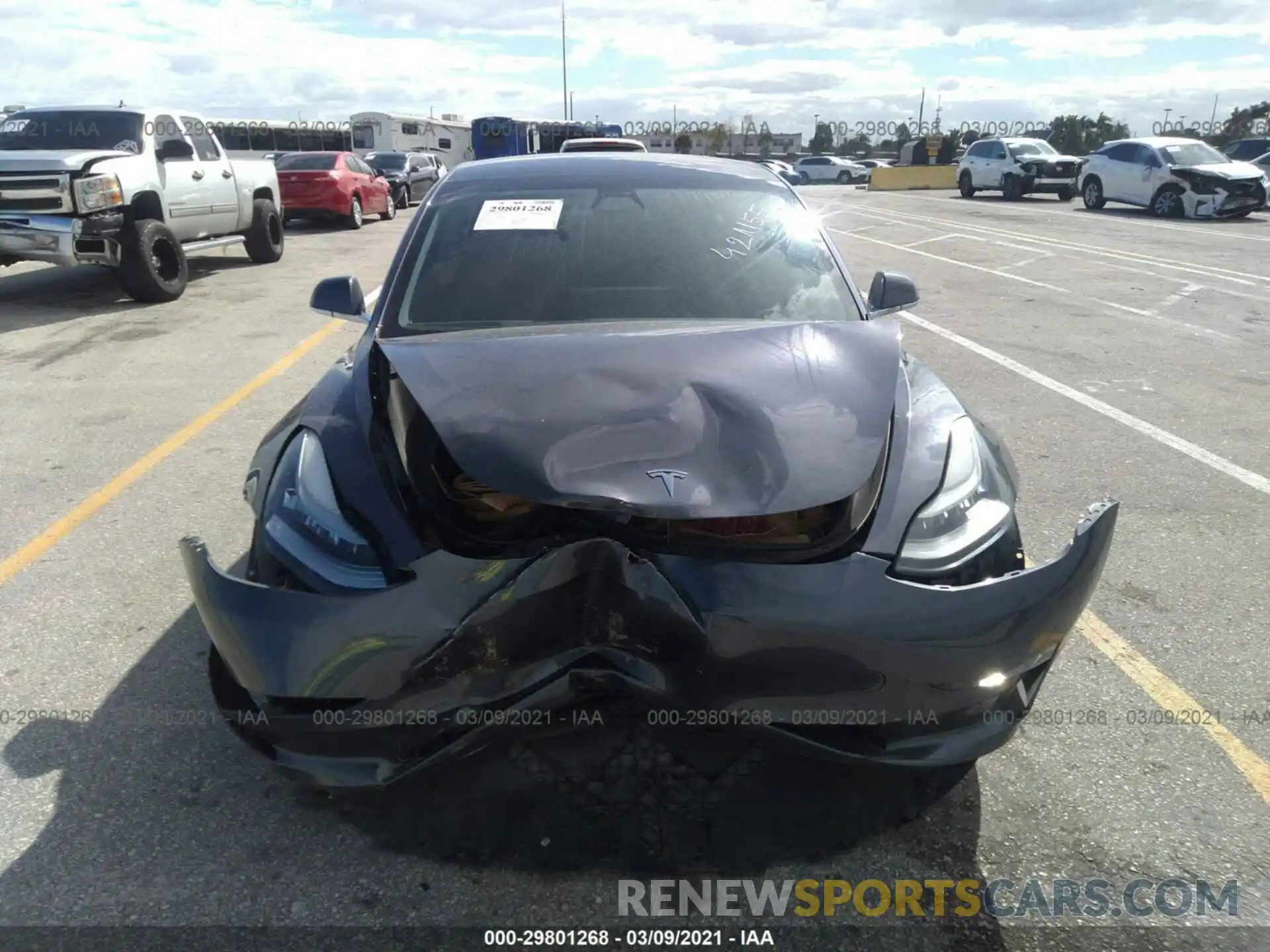 6 Photograph of a damaged car 5YJ3E1EA3KF421155 TESLA MODEL 3 2019