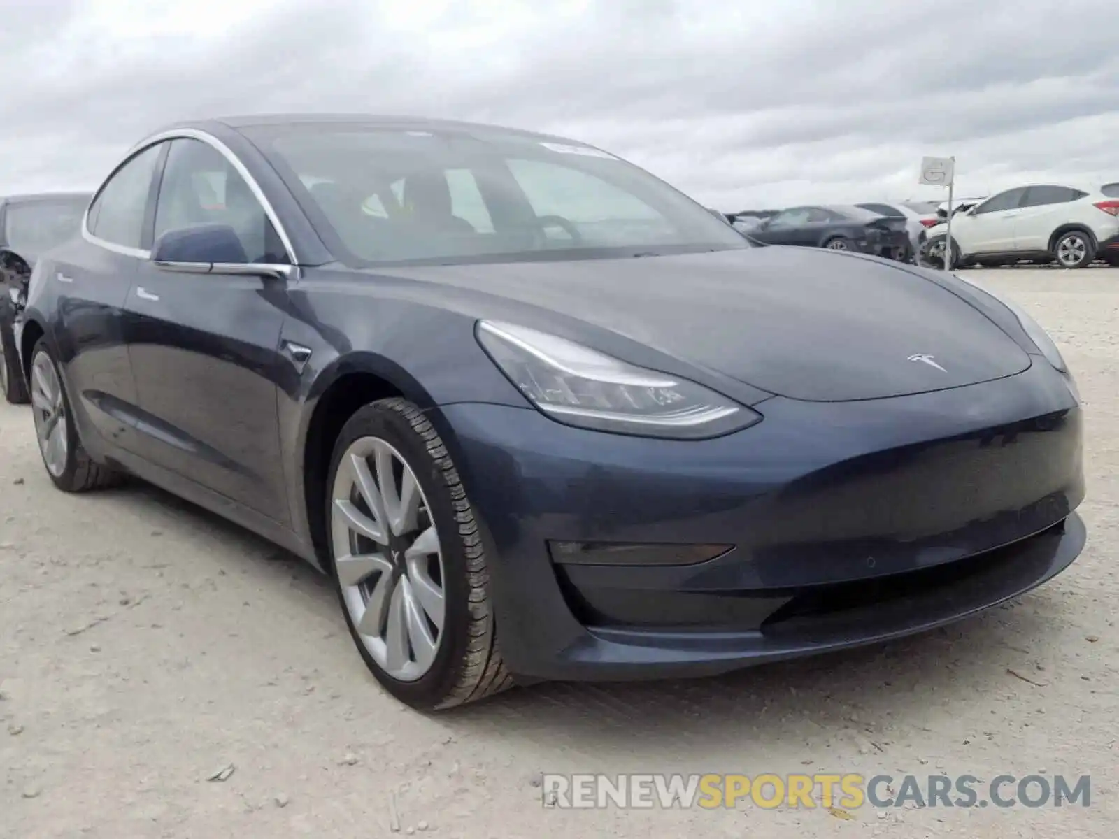 1 Photograph of a damaged car 5YJ3E1EA3KF425433 TESLA MODEL 3 2019