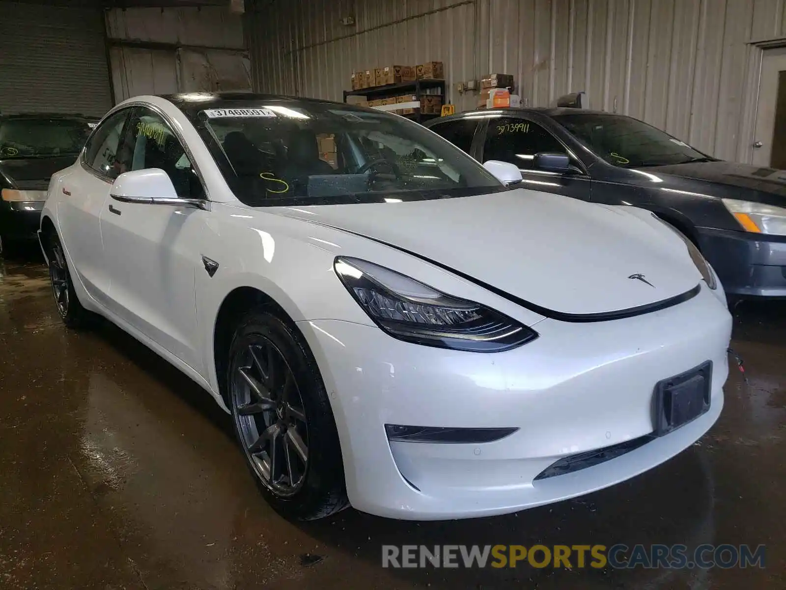 1 Photograph of a damaged car 5YJ3E1EA3KF426582 TESLA MODEL 3 2019