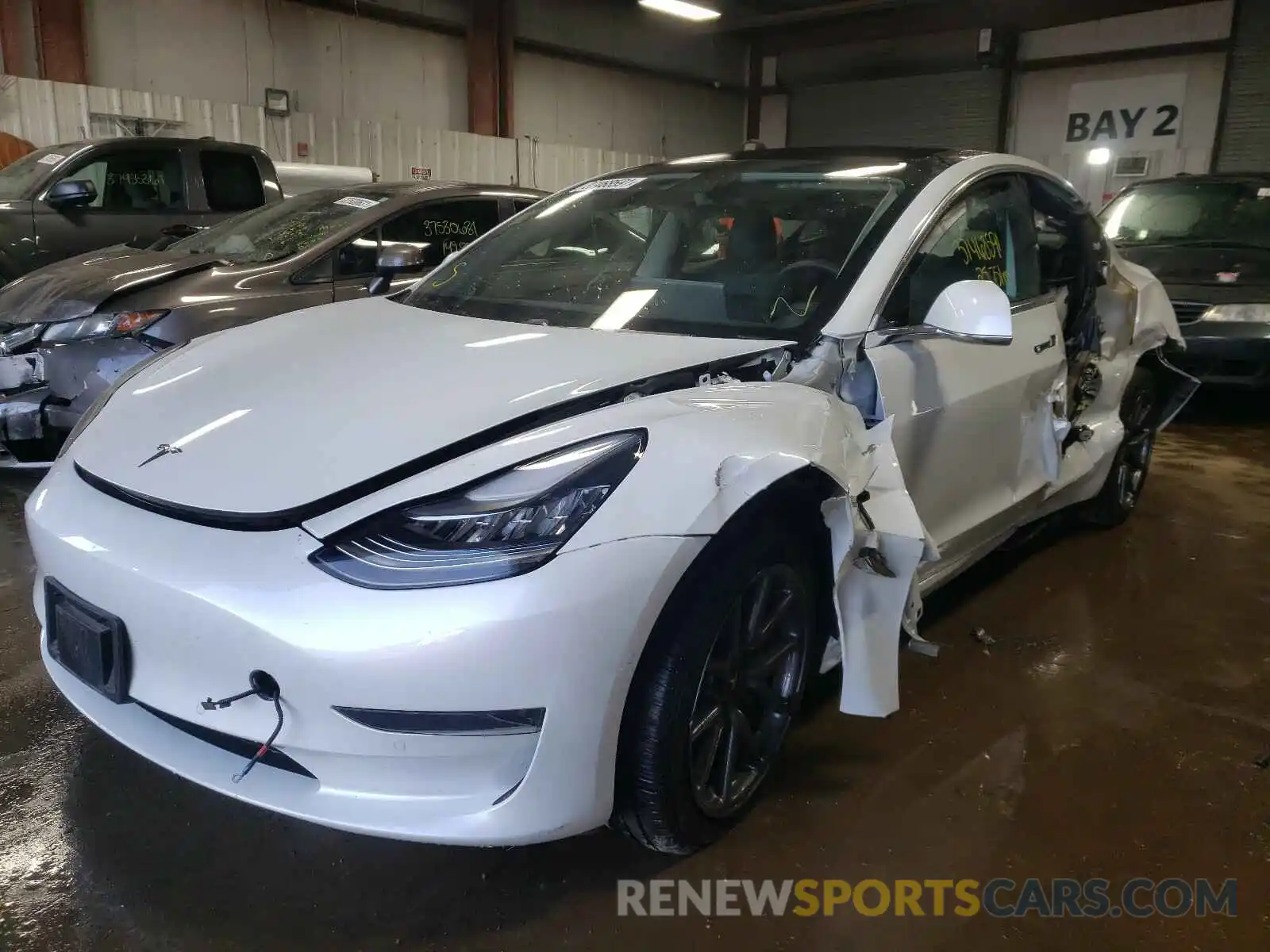 2 Фотография поврежденного автомобиля 5YJ3E1EA3KF426582 TESLA MODEL 3 2019