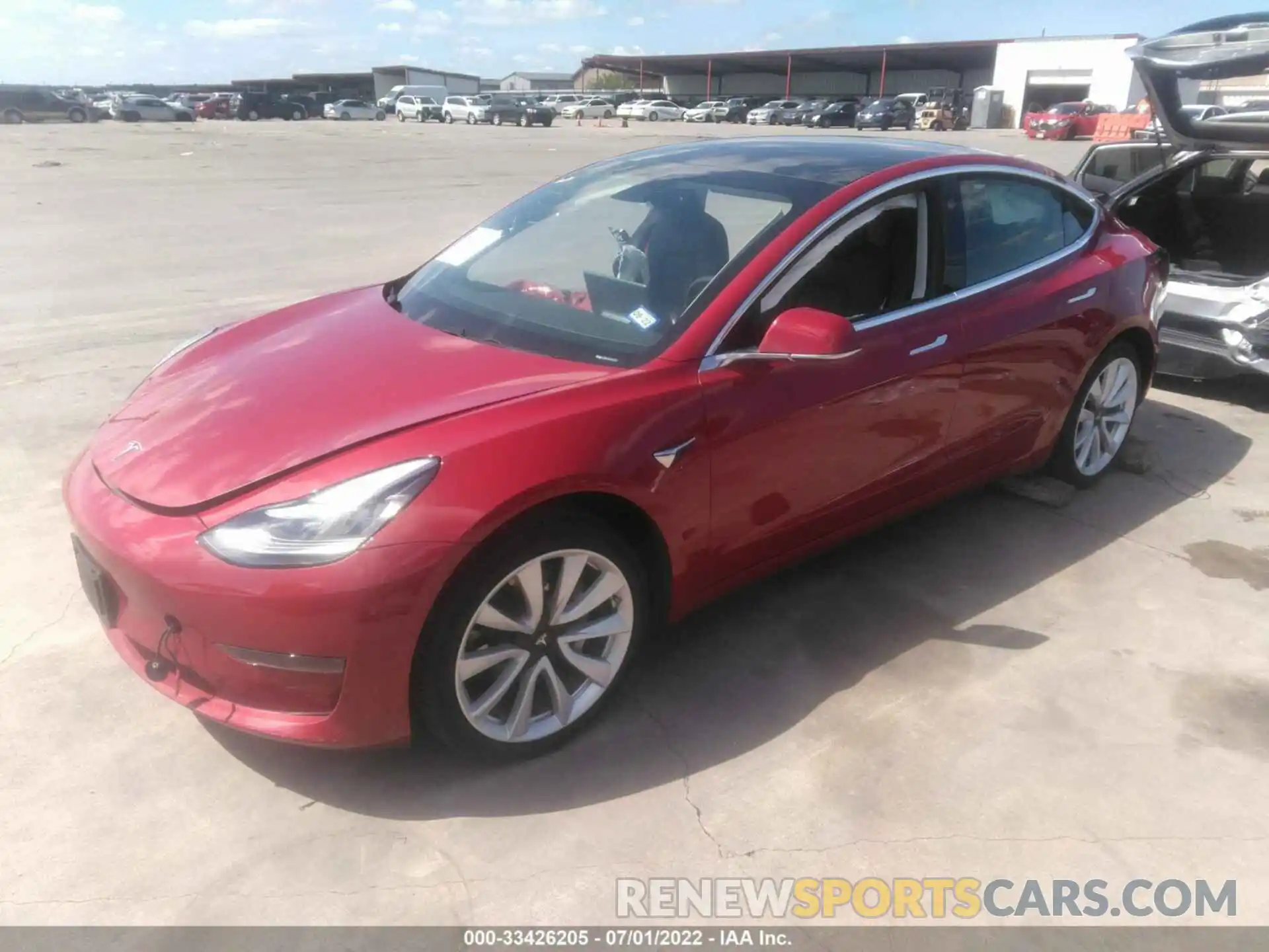 2 Photograph of a damaged car 5YJ3E1EA3KF428350 TESLA MODEL 3 2019