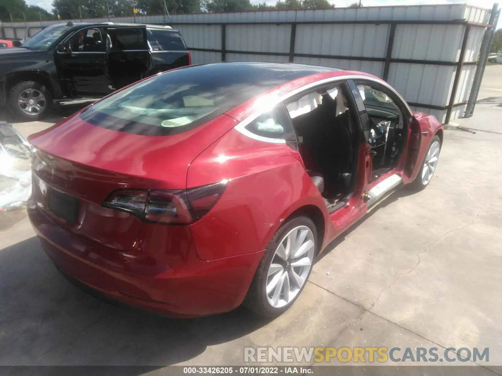 4 Фотография поврежденного автомобиля 5YJ3E1EA3KF428350 TESLA MODEL 3 2019