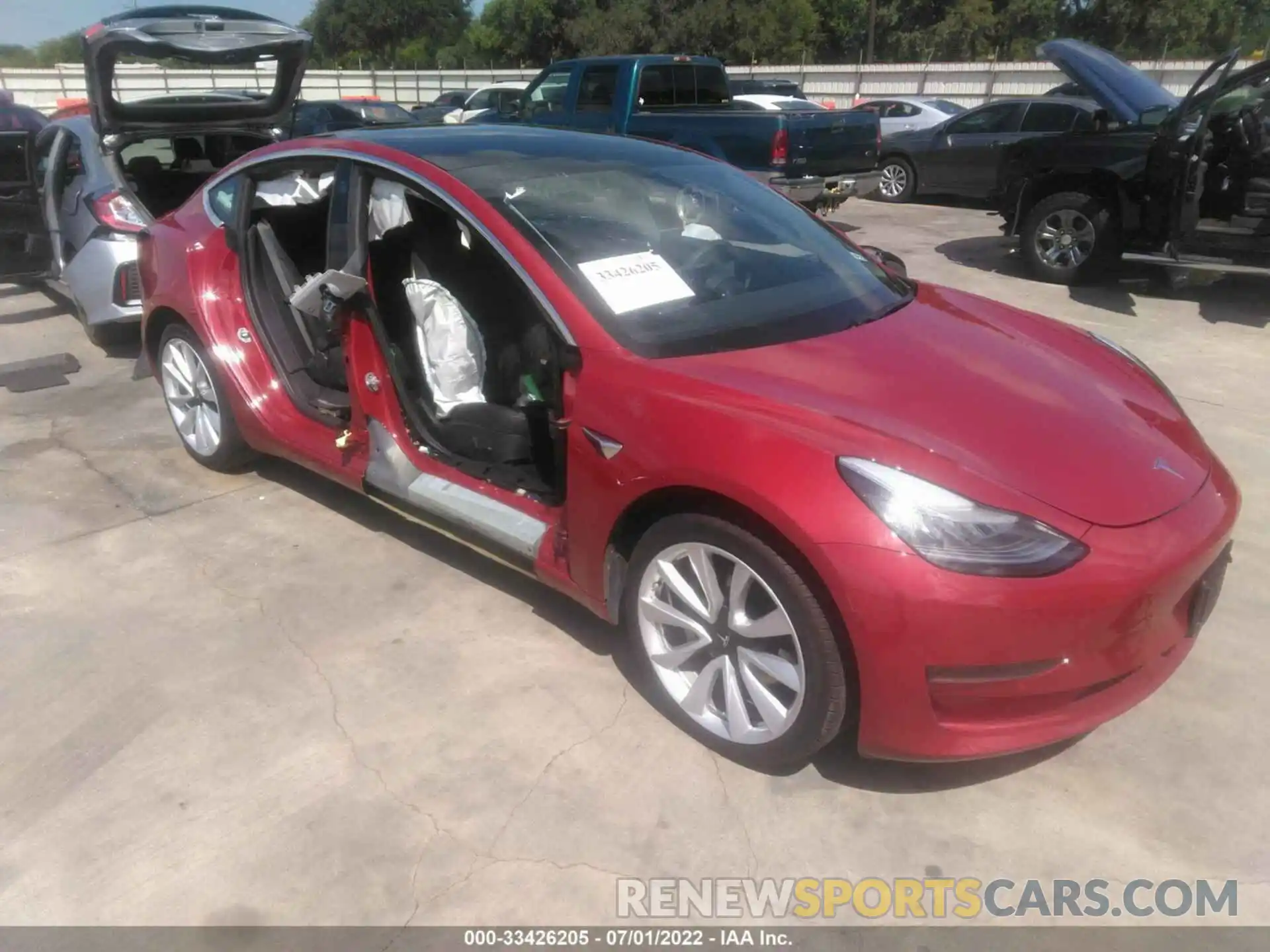 6 Фотография поврежденного автомобиля 5YJ3E1EA3KF428350 TESLA MODEL 3 2019