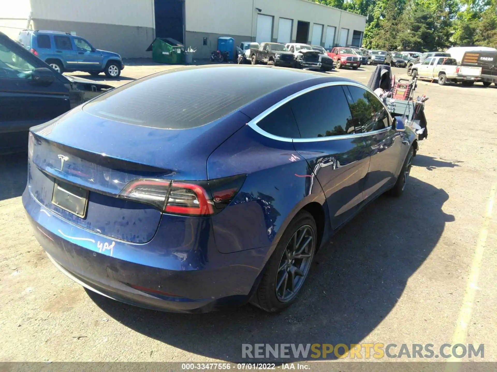 4 Photograph of a damaged car 5YJ3E1EA3KF436061 TESLA MODEL 3 2019