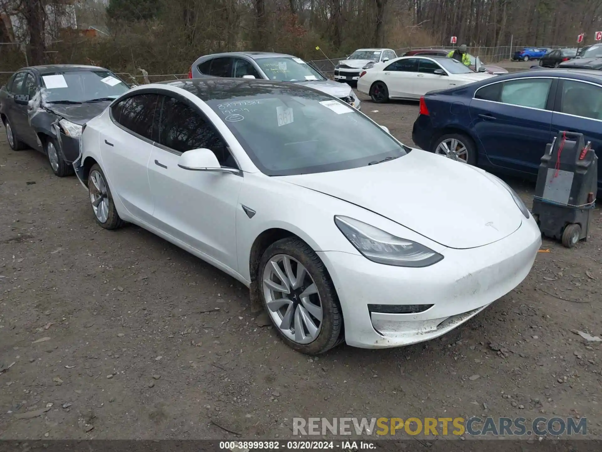 1 Photograph of a damaged car 5YJ3E1EA3KF436464 TESLA MODEL 3 2019