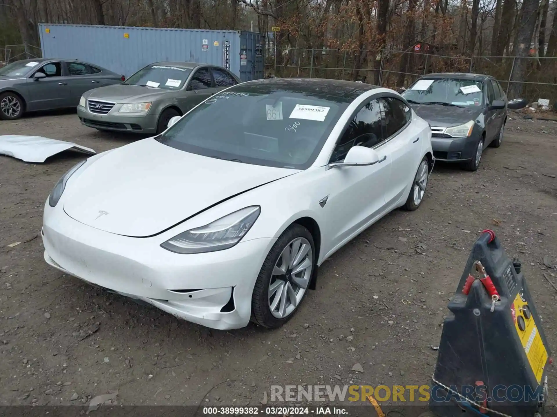 2 Photograph of a damaged car 5YJ3E1EA3KF436464 TESLA MODEL 3 2019