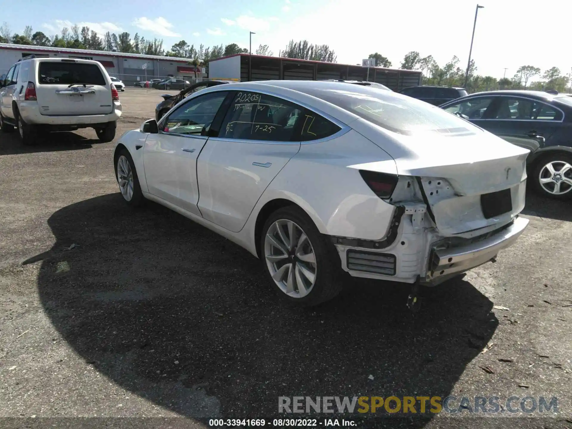 3 Photograph of a damaged car 5YJ3E1EA3KF441552 TESLA MODEL 3 2019