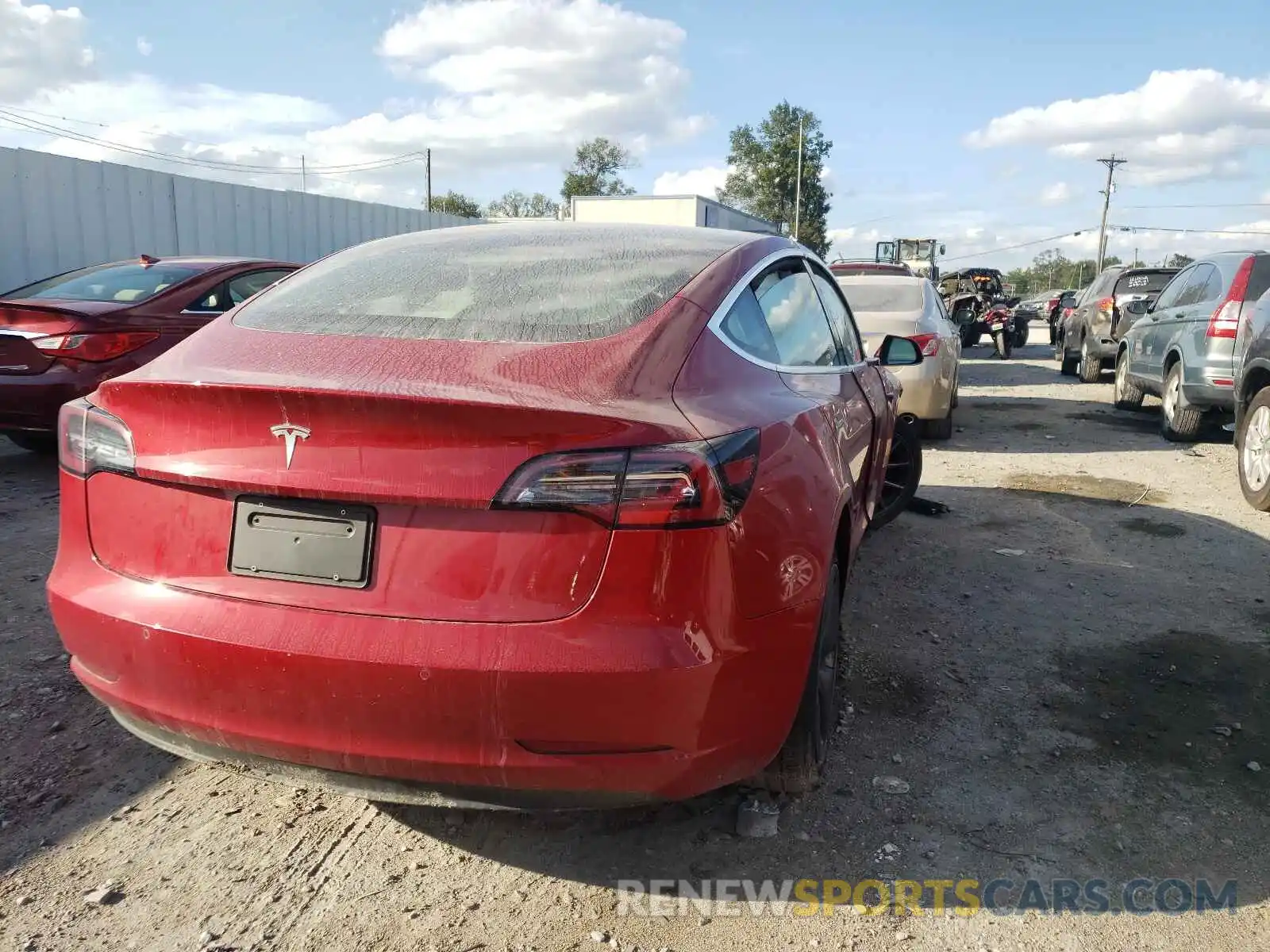 4 Photograph of a damaged car 5YJ3E1EA3KF444757 TESLA MODEL 3 2019