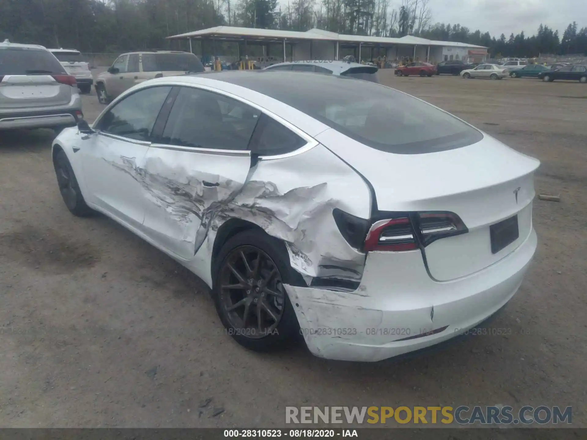 3 Photograph of a damaged car 5YJ3E1EA3KF466838 TESLA MODEL 3 2019