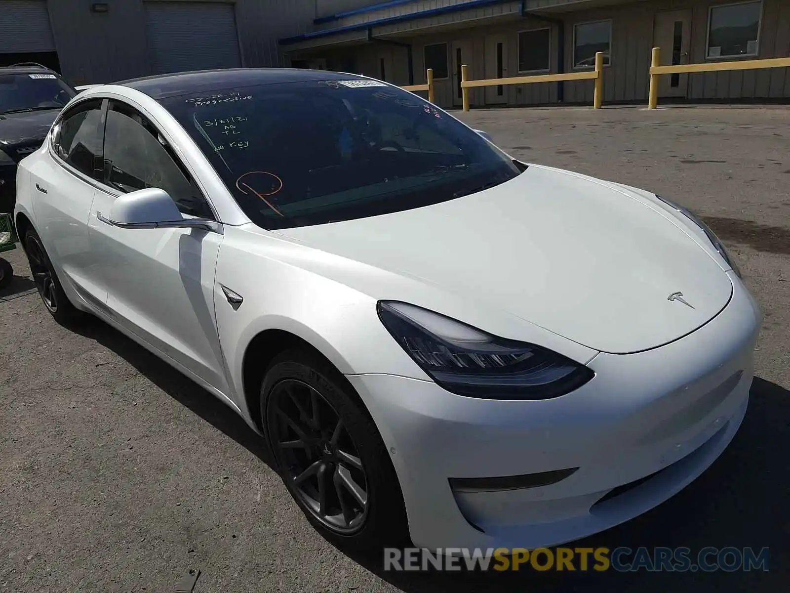 1 Photograph of a damaged car 5YJ3E1EA3KF466872 TESLA MODEL 3 2019