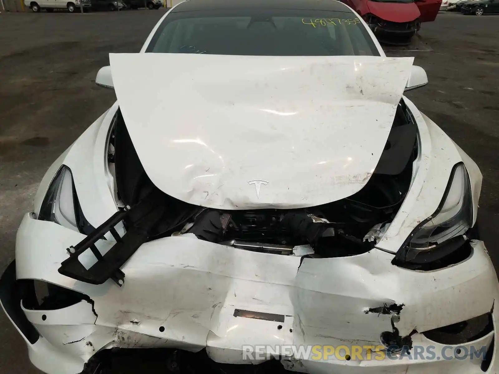 7 Photograph of a damaged car 5YJ3E1EA3KF472476 TESLA MODEL 3 2019