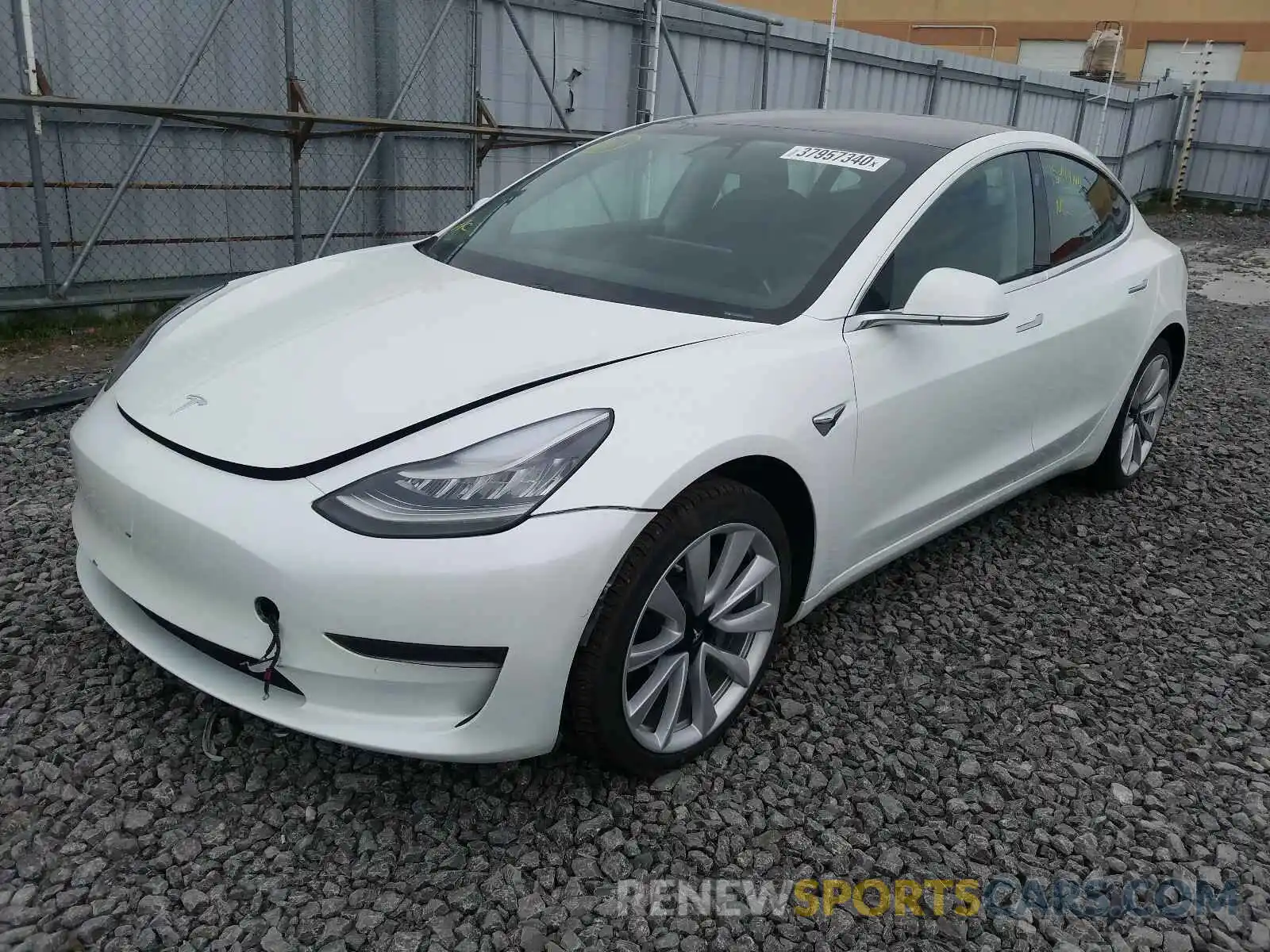 2 Photograph of a damaged car 5YJ3E1EA3KF474146 TESLA MODEL 3 2019