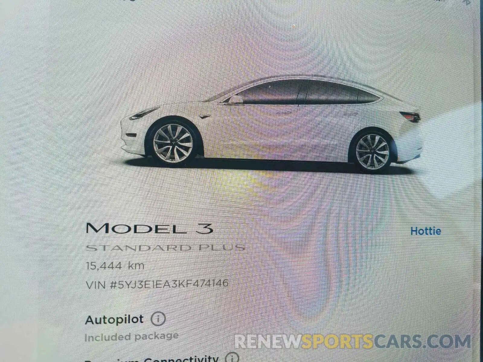 8 Photograph of a damaged car 5YJ3E1EA3KF474146 TESLA MODEL 3 2019