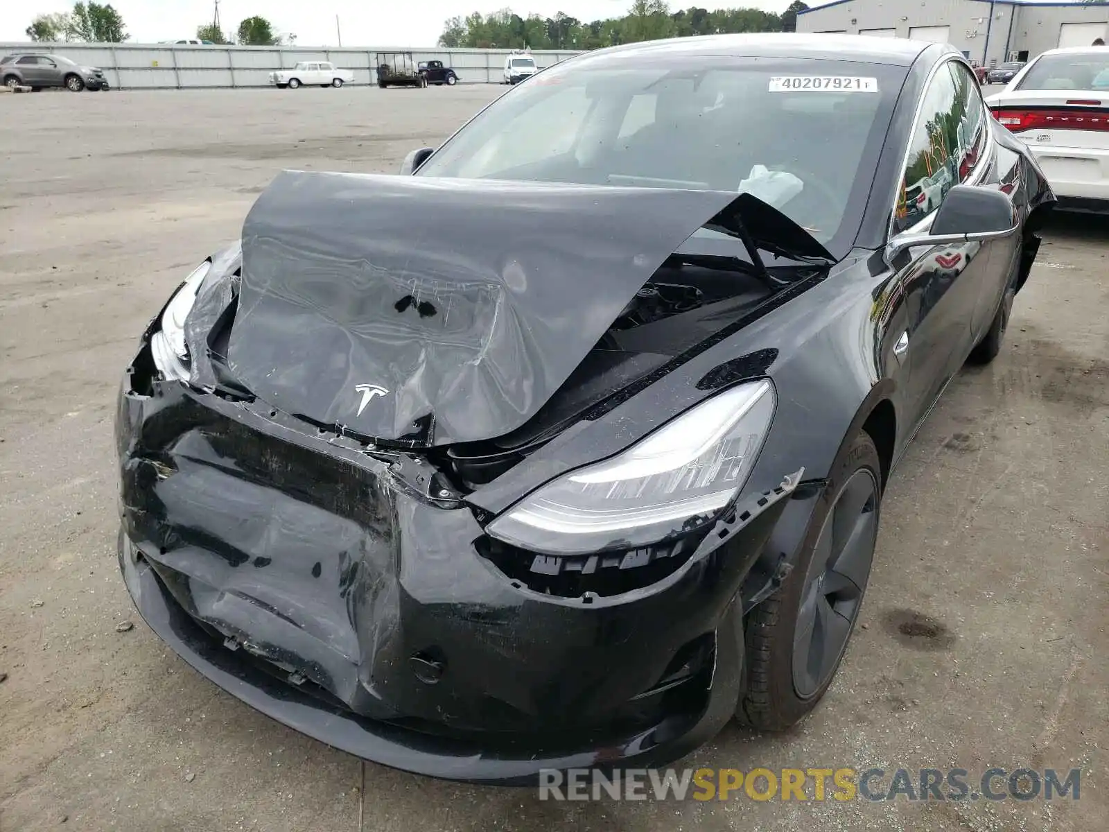 2 Photograph of a damaged car 5YJ3E1EA3KF482859 TESLA MODEL 3 2019