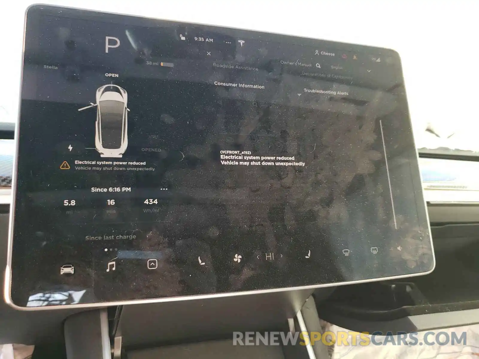 8 Photograph of a damaged car 5YJ3E1EA3KF482876 TESLA MODEL 3 2019