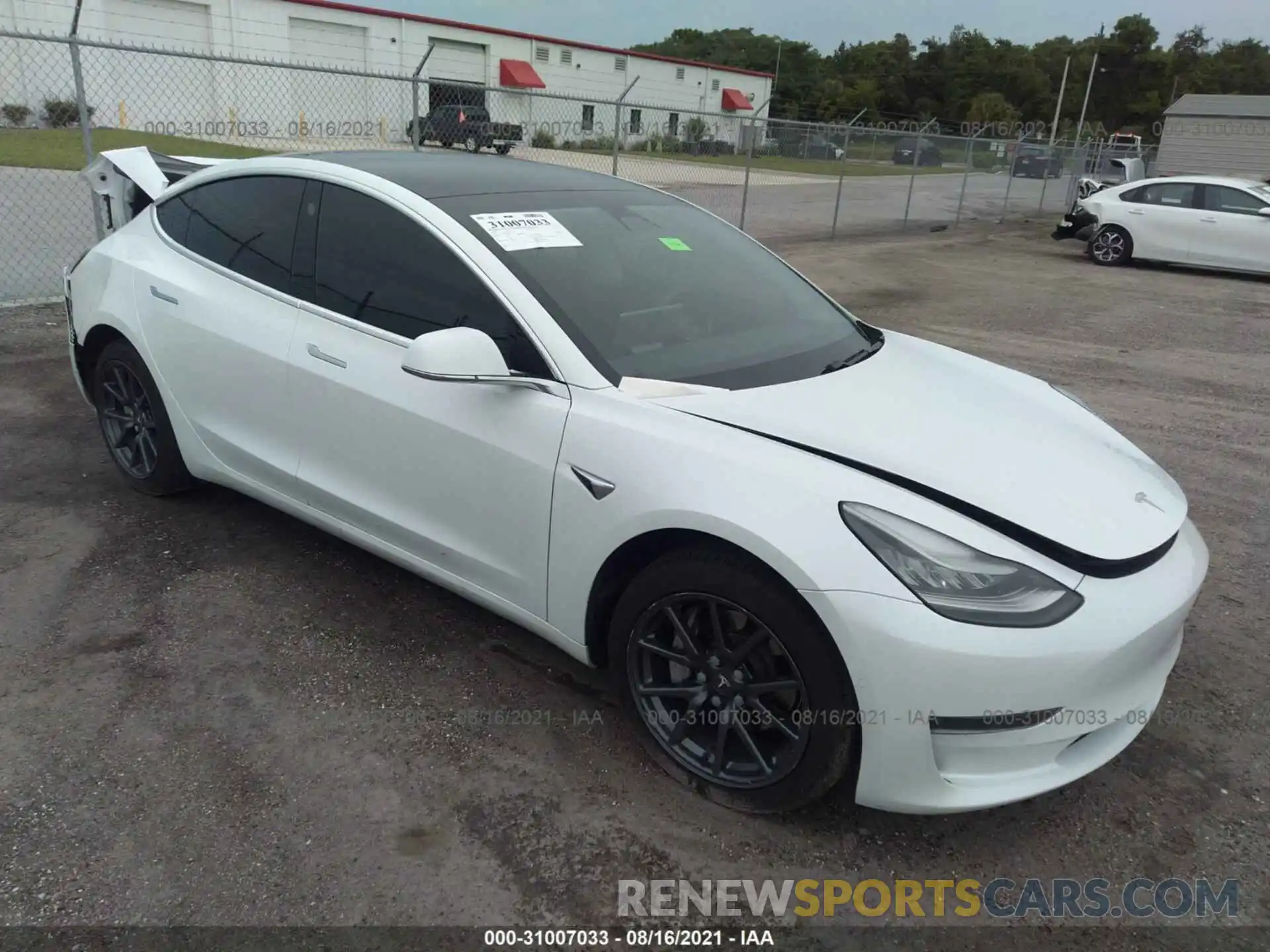 1 Photograph of a damaged car 5YJ3E1EA3KF483204 TESLA MODEL 3 2019