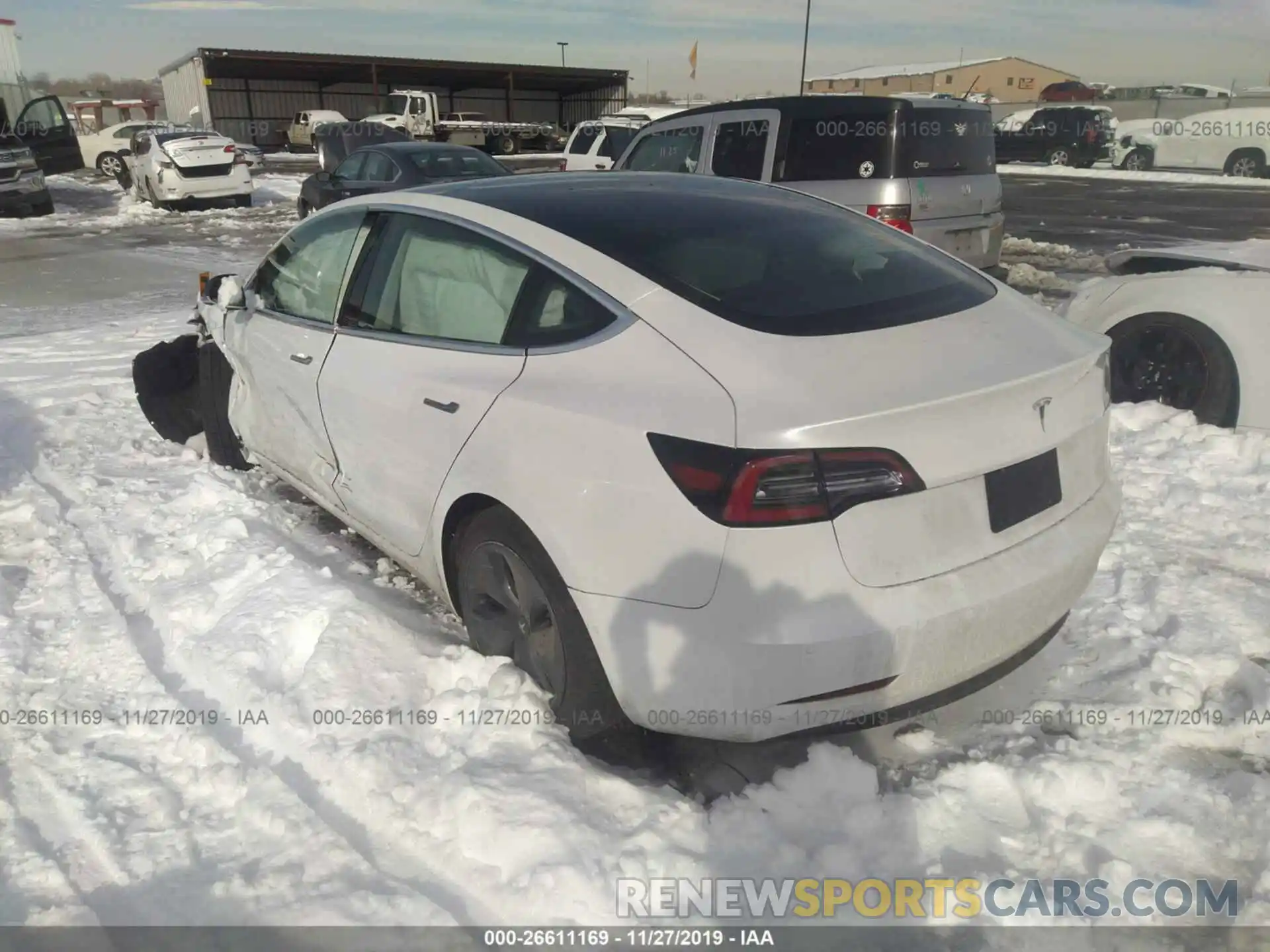 3 Photograph of a damaged car 5YJ3E1EA3KF485096 TESLA MODEL 3 2019