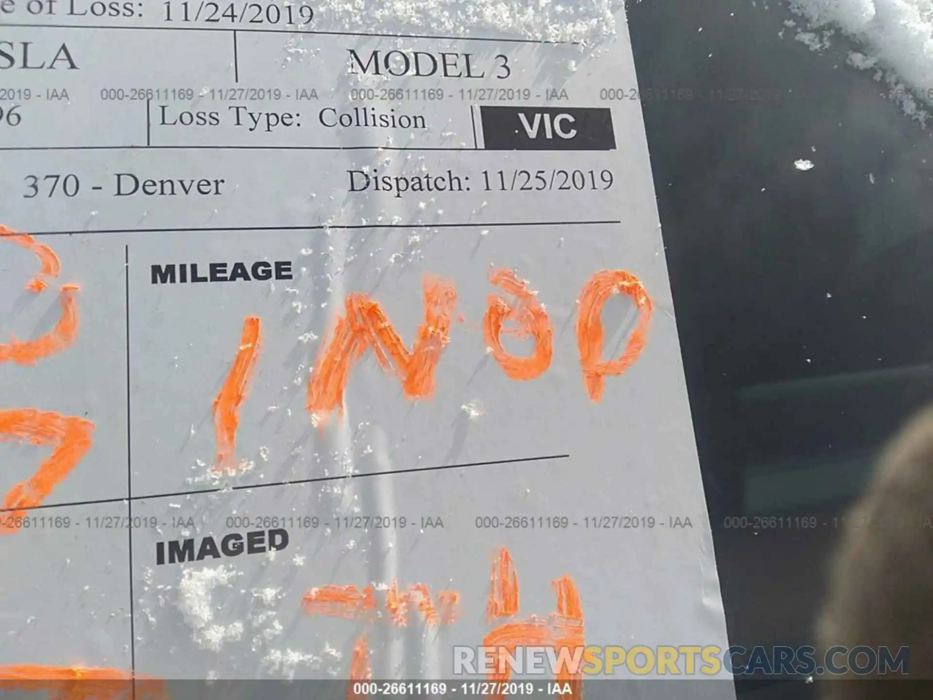 7 Photograph of a damaged car 5YJ3E1EA3KF485096 TESLA MODEL 3 2019