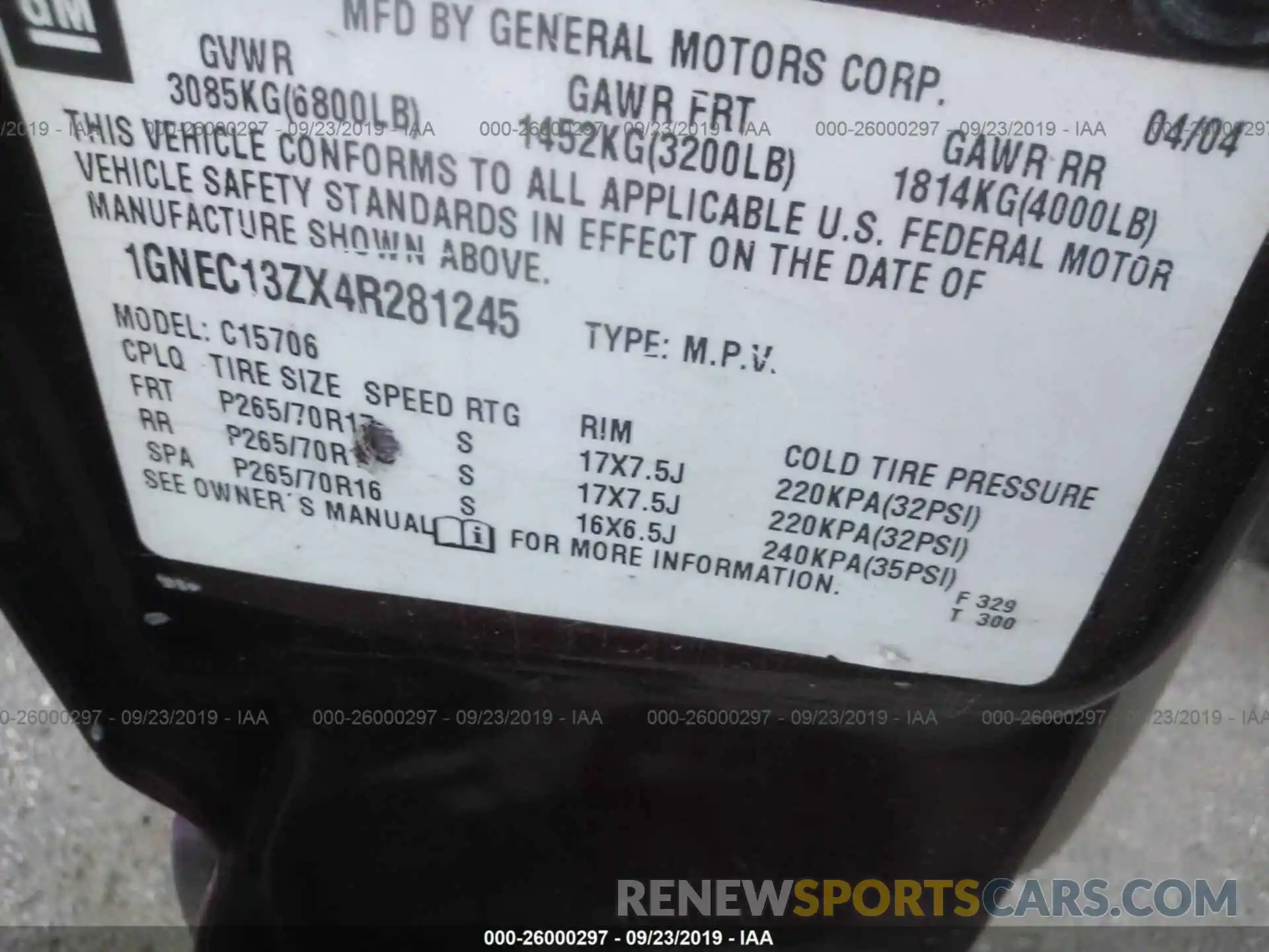 9 Photograph of a damaged car 5YJ3E1EA3KF504083 TESLA MODEL 3 2019