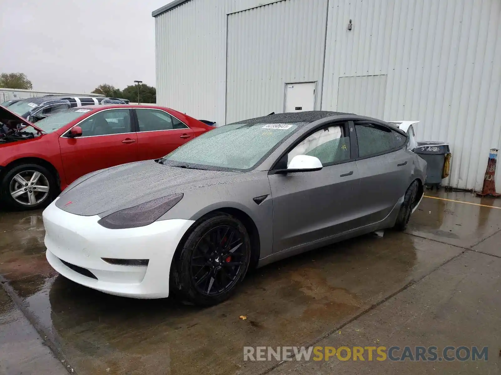 2 Photograph of a damaged car 5YJ3E1EA3KF509347 TESLA MODEL 3 2019