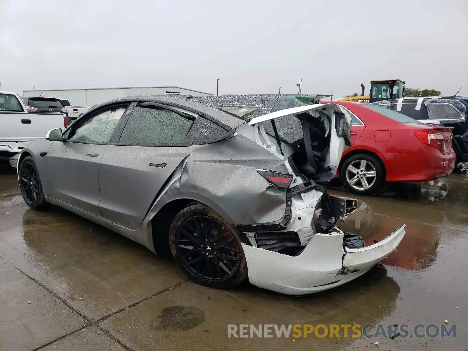 3 Photograph of a damaged car 5YJ3E1EA3KF509347 TESLA MODEL 3 2019