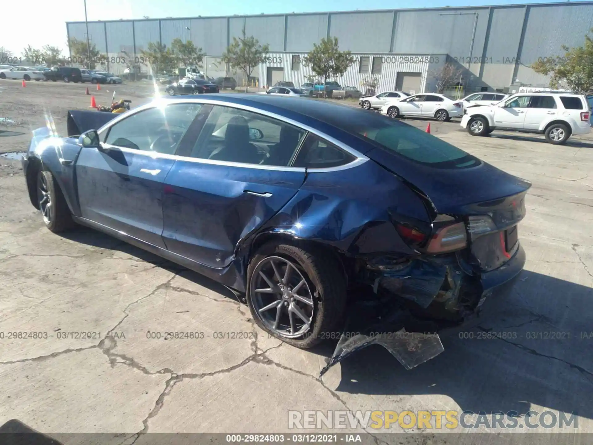 3 Photograph of a damaged car 5YJ3E1EA4KF190427 TESLA MODEL 3 2019