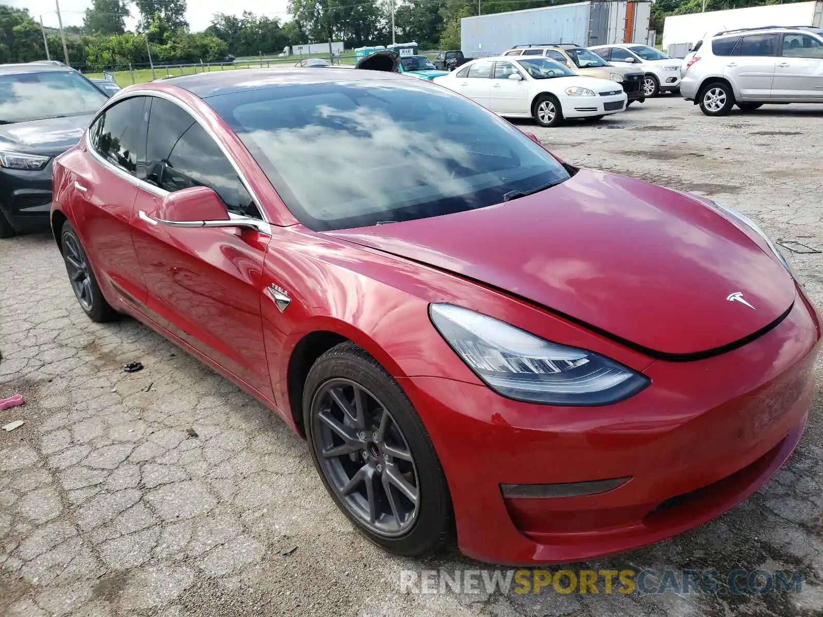 1 Photograph of a damaged car 5YJ3E1EA4KF190721 TESLA MODEL 3 2019