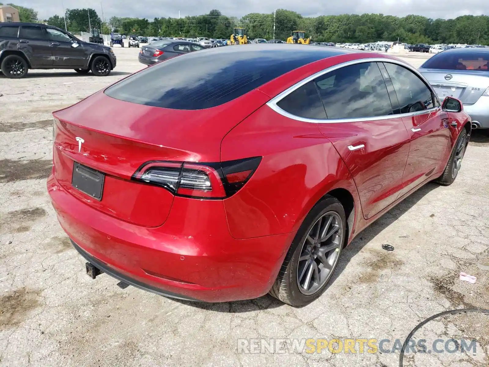 4 Фотография поврежденного автомобиля 5YJ3E1EA4KF190721 TESLA MODEL 3 2019