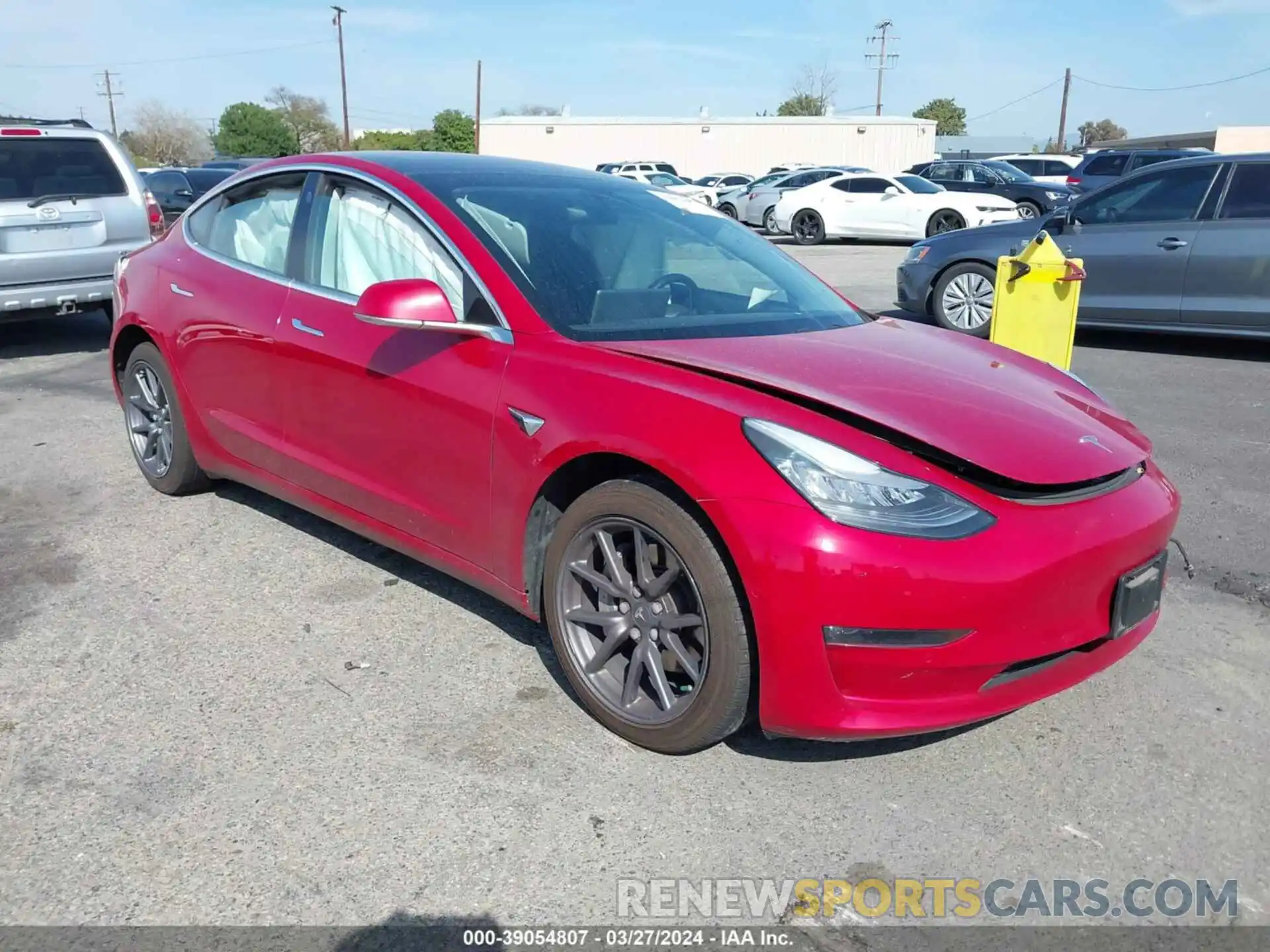 1 Photograph of a damaged car 5YJ3E1EA4KF190749 TESLA MODEL 3 2019