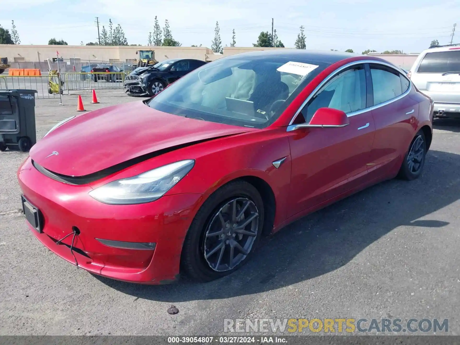 2 Photograph of a damaged car 5YJ3E1EA4KF190749 TESLA MODEL 3 2019