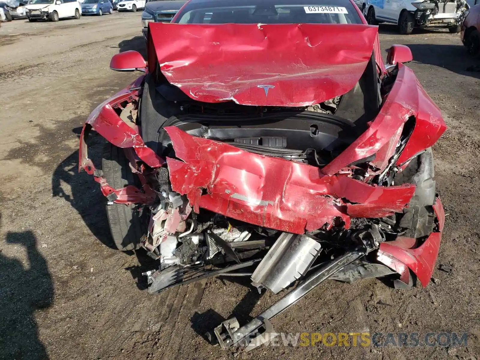 9 Photograph of a damaged car 5YJ3E1EA4KF193697 TESLA MODEL 3 2019